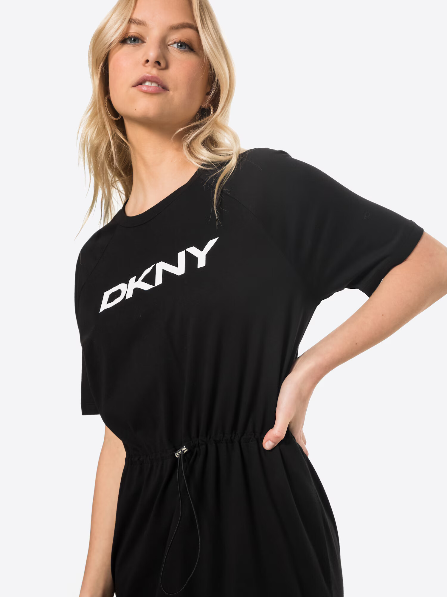 DKNY Obleka črna / bela - Pepit.si