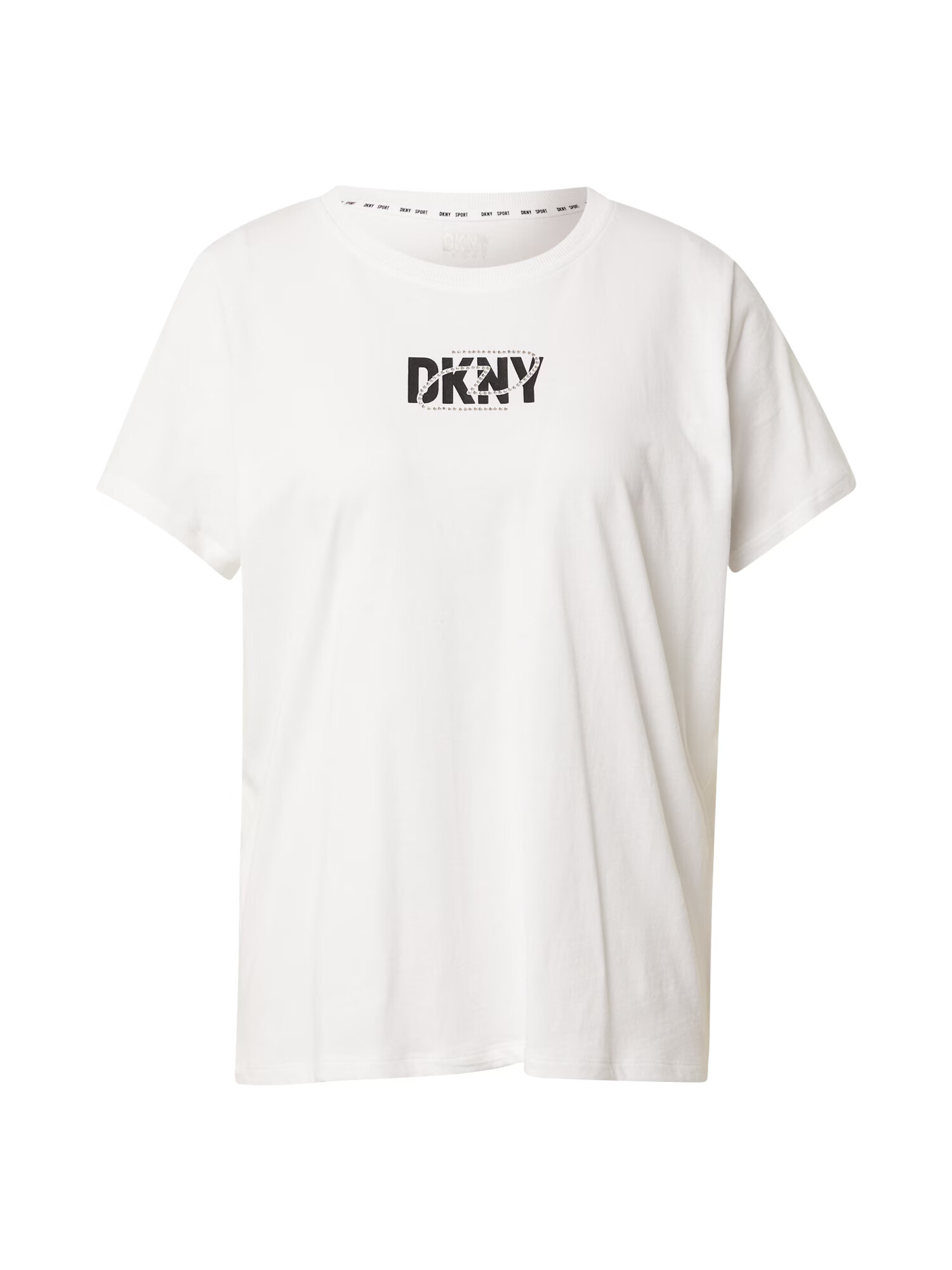 DKNY Performance Funkcionalna majica črna / bela - Pepit.si