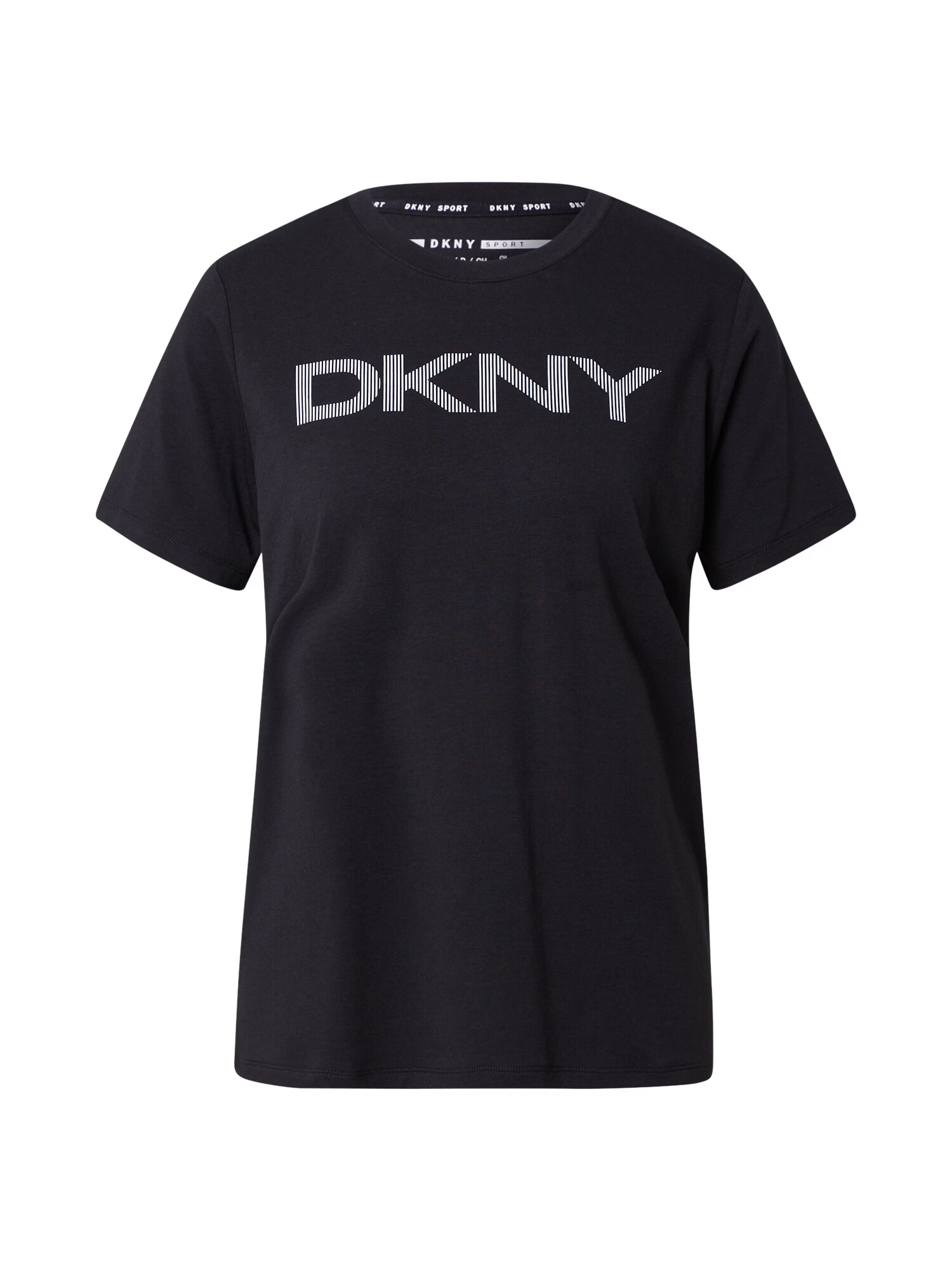 DKNY Performance Majica črna / bela - Pepit.si