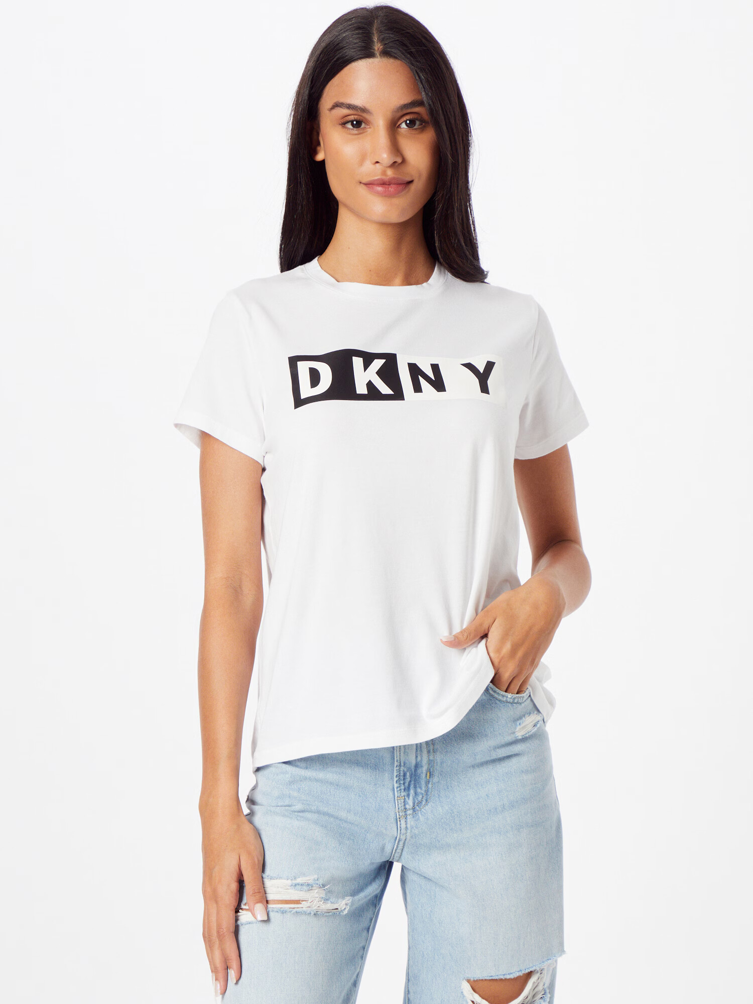 DKNY Performance Funkcionalna majica bela - Pepit.si