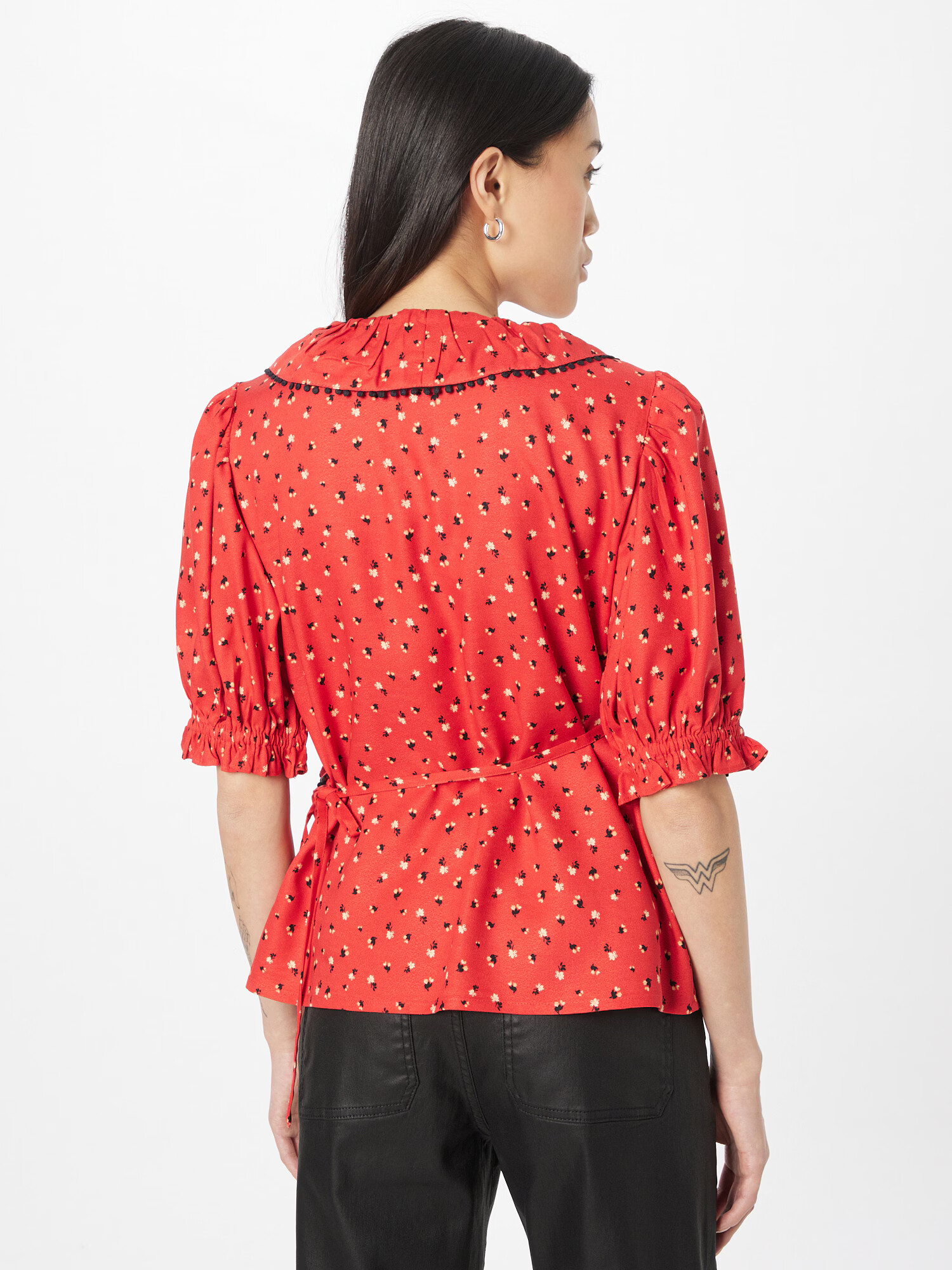 Dorothy Perkins Bluza bež / rdeča / črna - Pepit.si