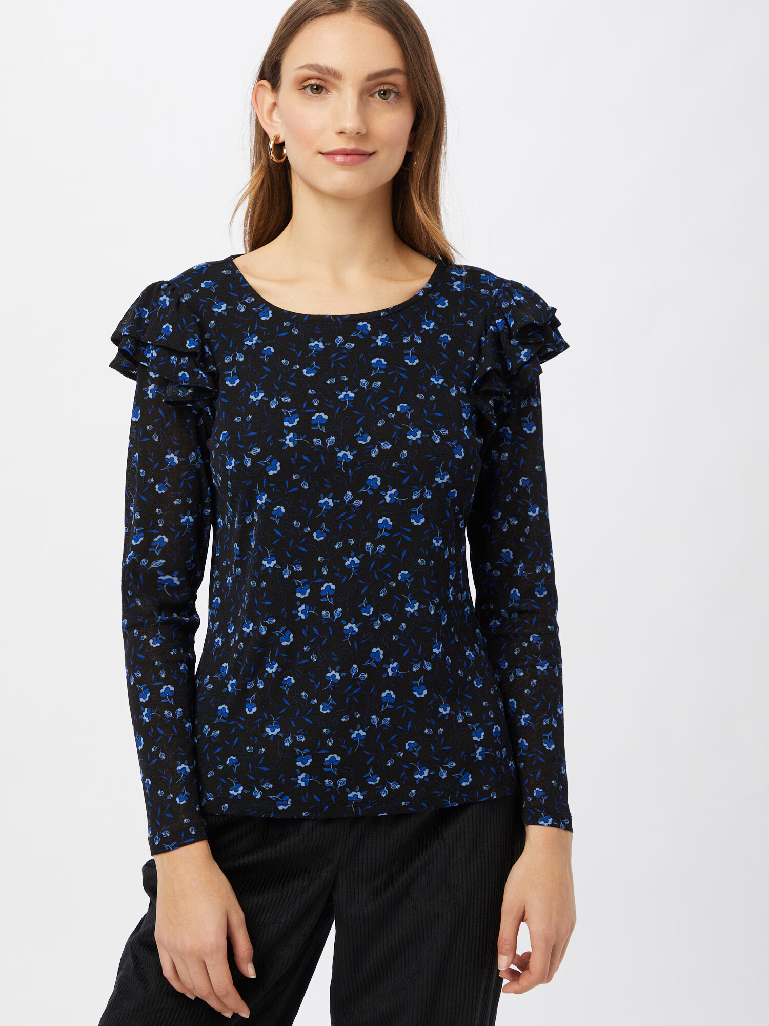 Dorothy Perkins Bluza modra / svetlo modra / črna - Pepit.si