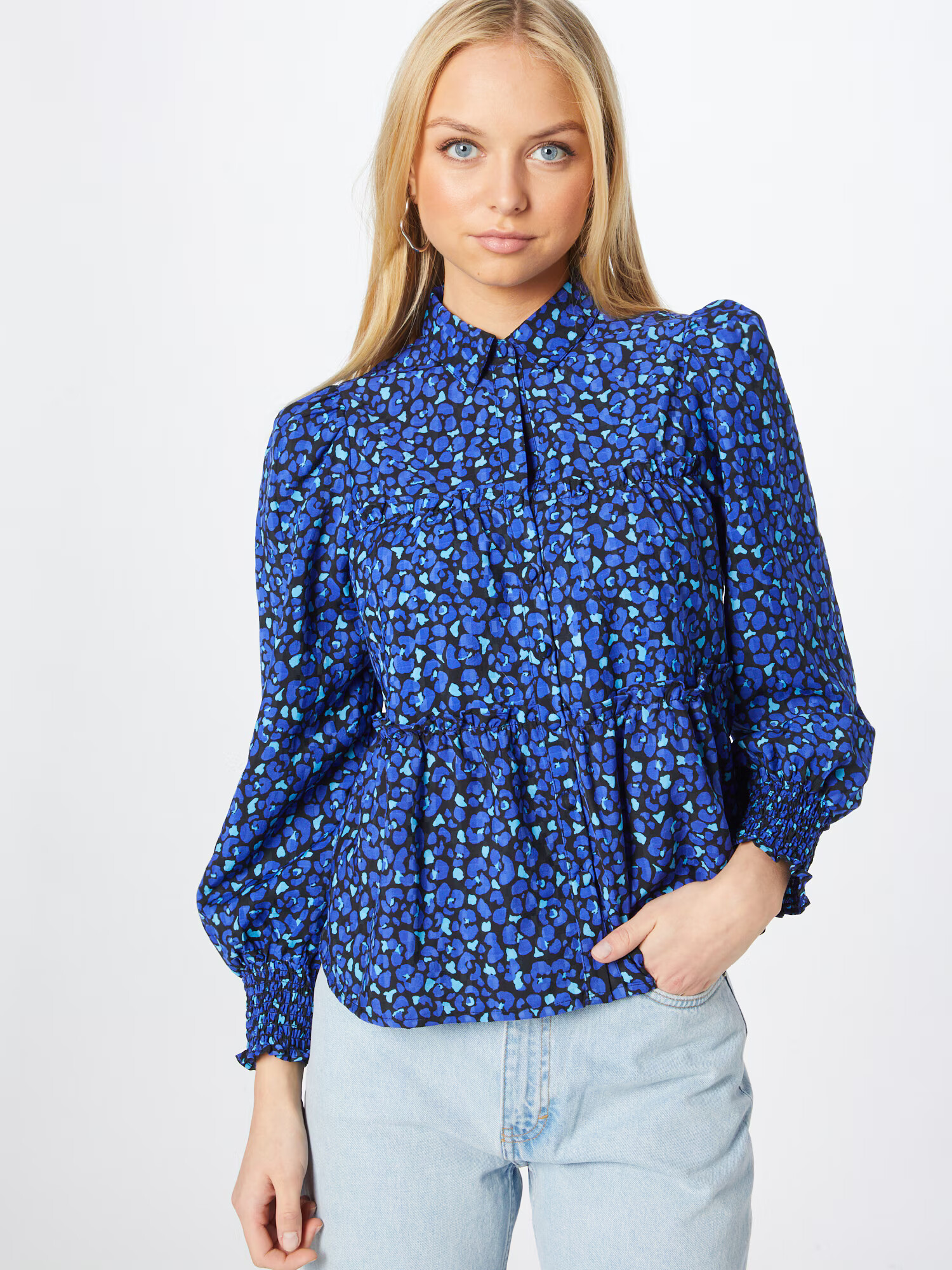 Dorothy Perkins Bluza kraljevo modra / svetlo modra / temno modra - Pepit.si