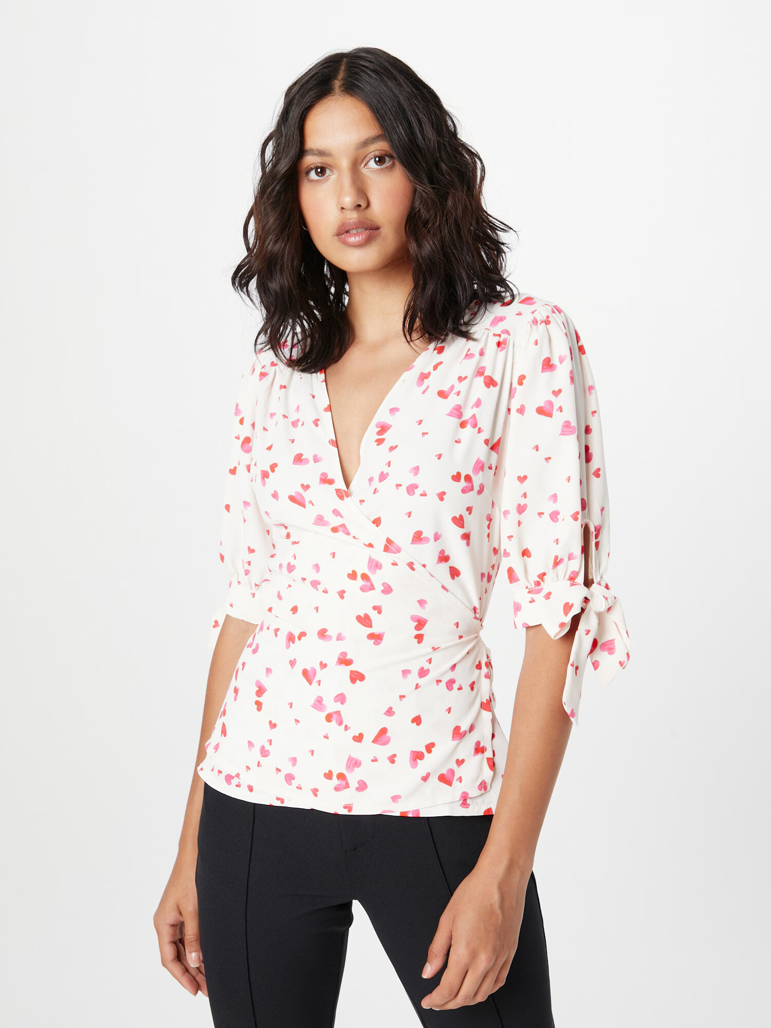 Dorothy Perkins Bluza kremna / roza / rdeča - Pepit.si