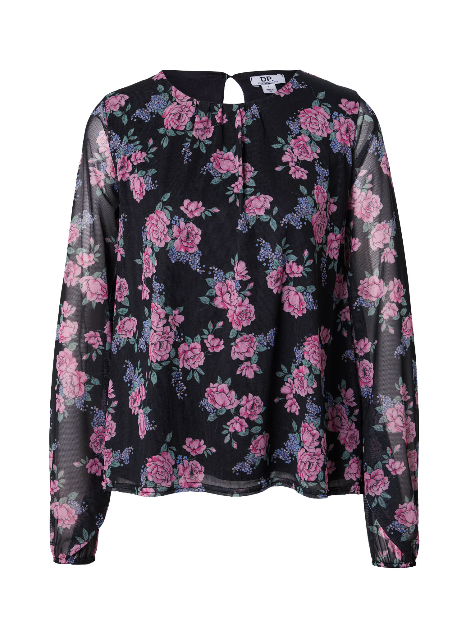 Dorothy Perkins Bluza nebeško modra / pastelno zelena / roza / črna - Pepit.si