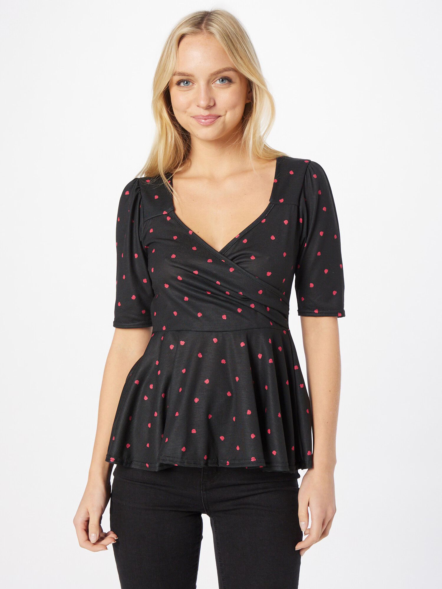 Dorothy Perkins Bluza roza / črna - Pepit.si