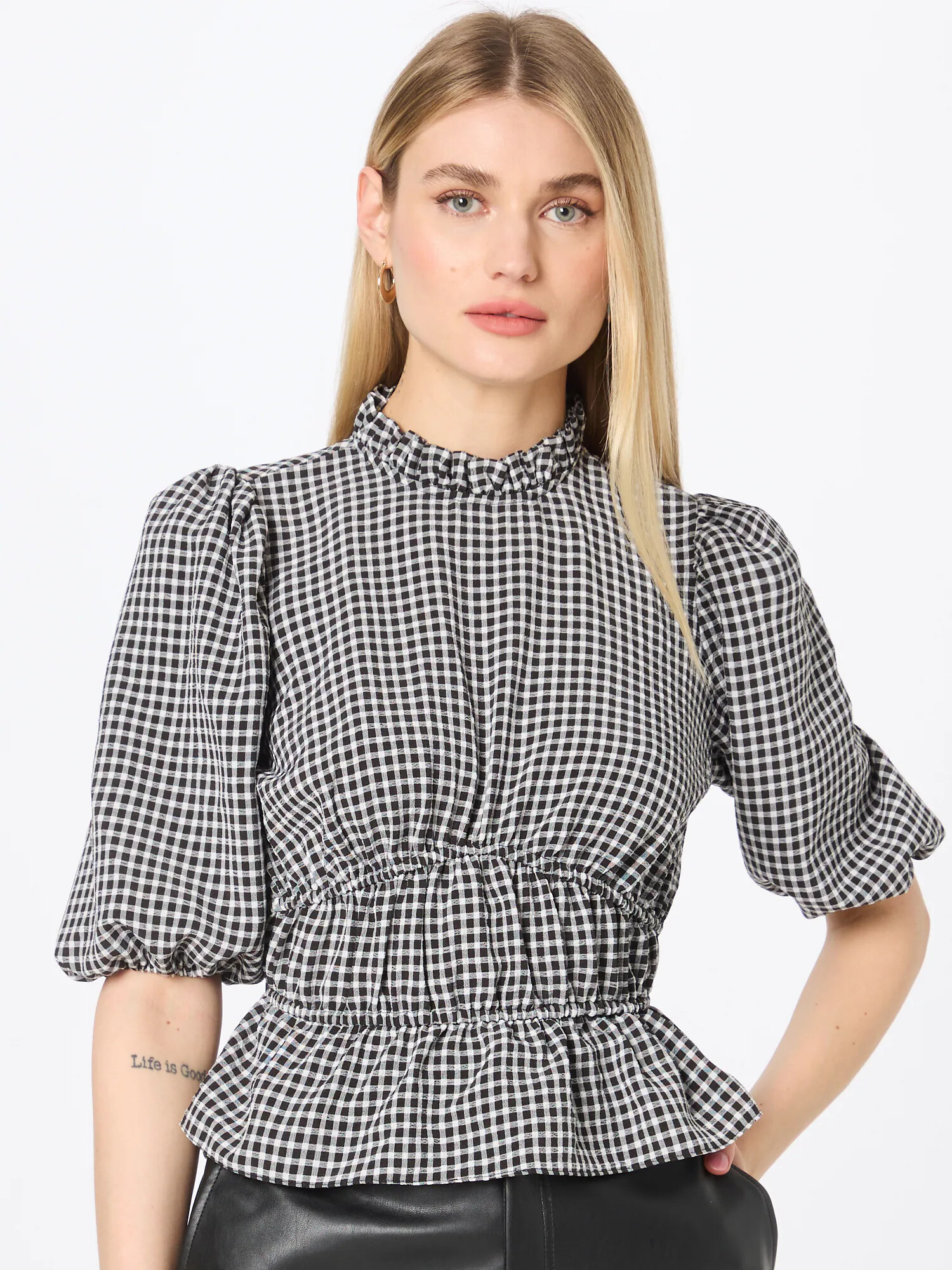 Dorothy Perkins Bluza siva / črna / bela - Pepit.si