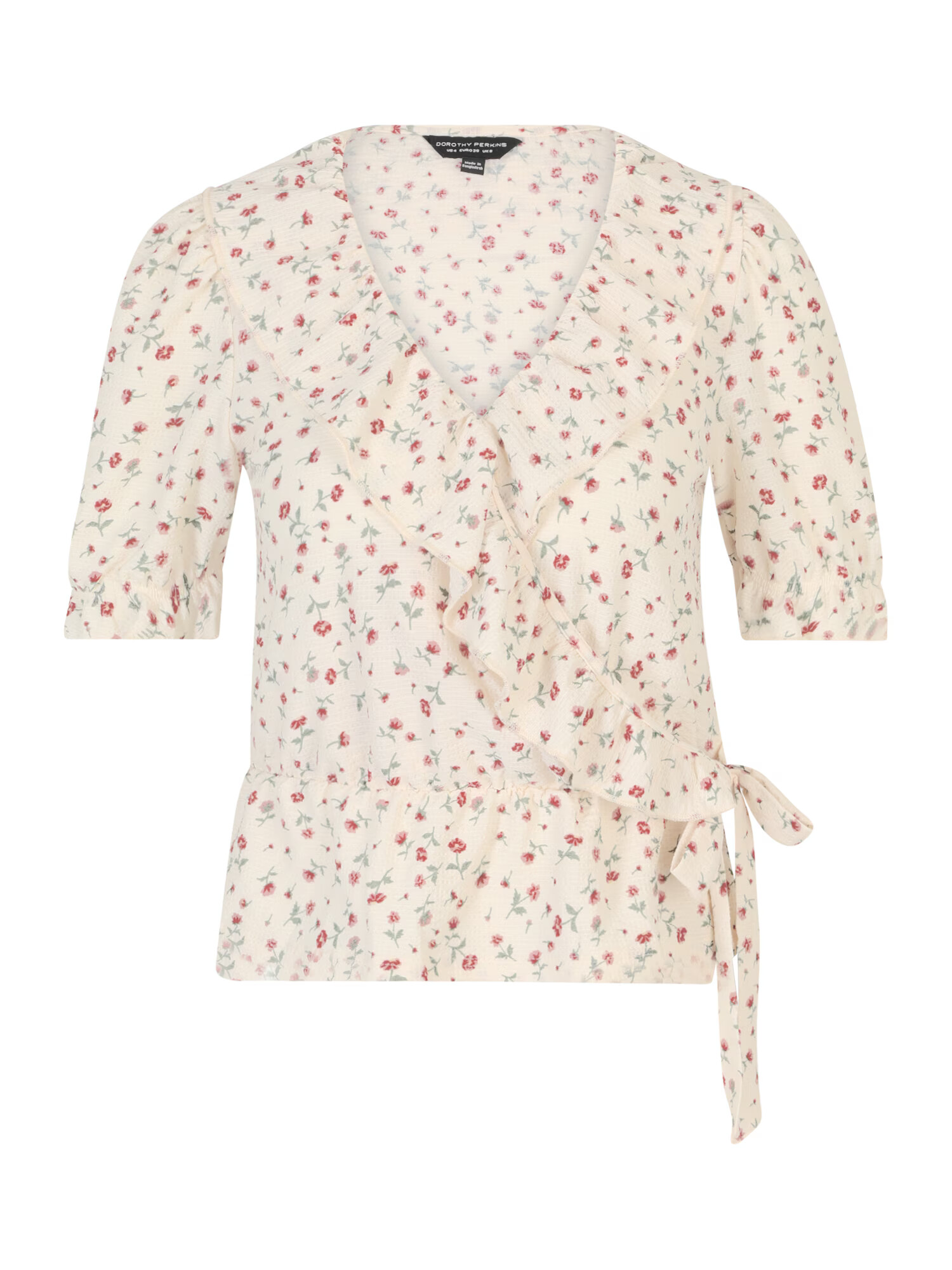 Dorothy Perkins Bluza slonovina / zelena / rdeča / bela - Pepit.si