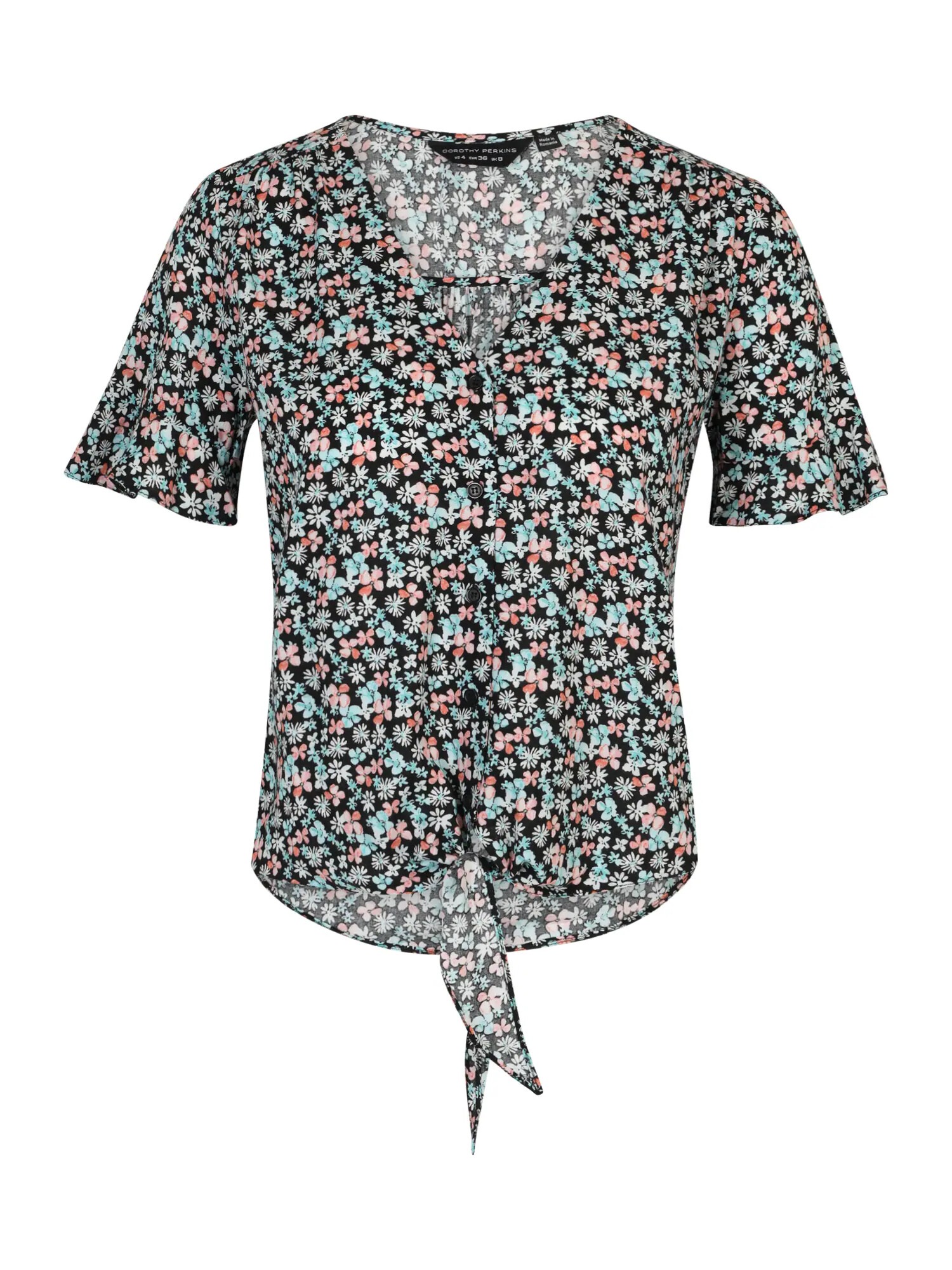 Dorothy Perkins Bluza svetlo modra / roza / črna / bela - Pepit.si