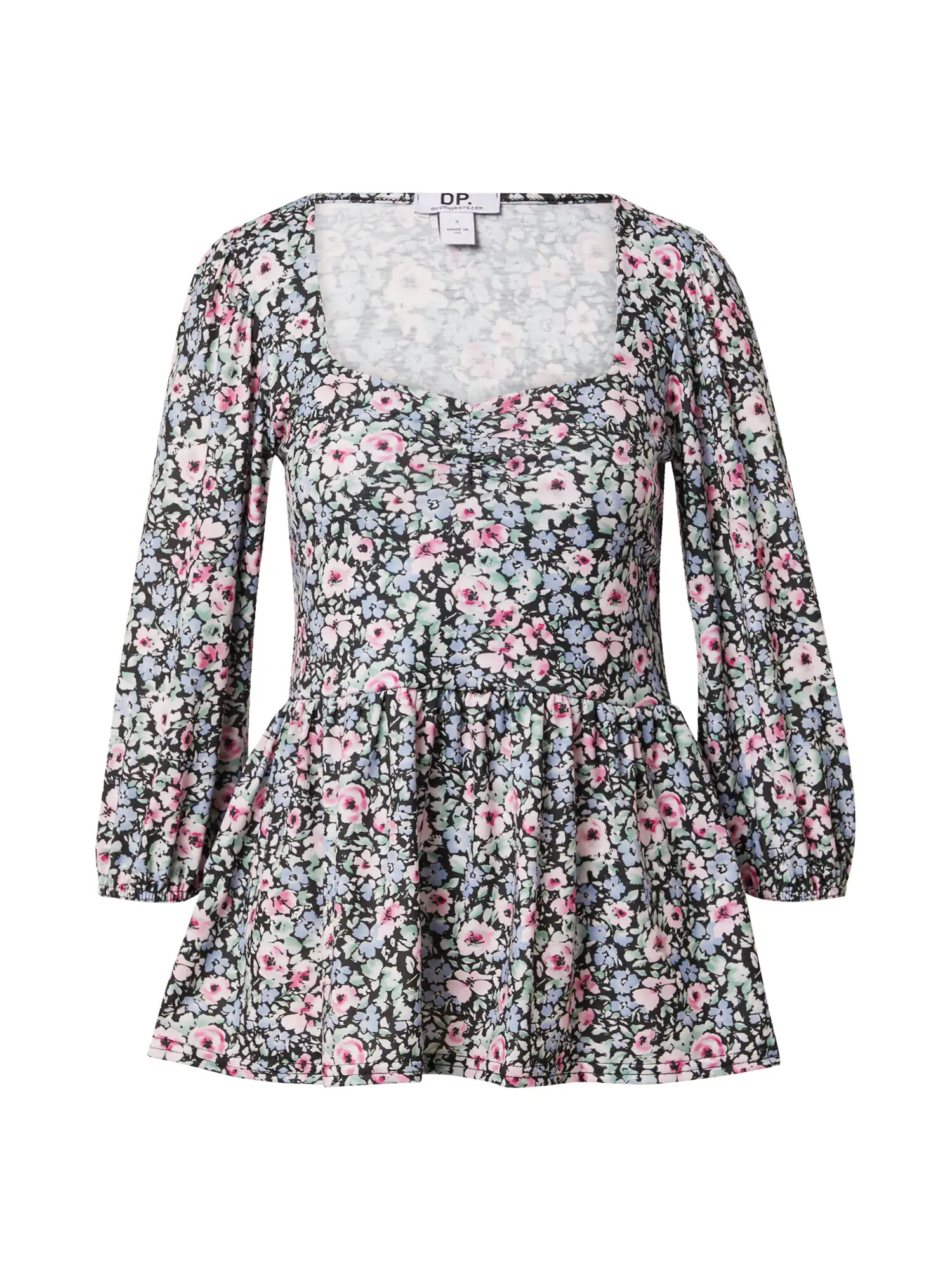 Dorothy Perkins Bluza svetlo modra / roza / črna / bela - Pepit.si