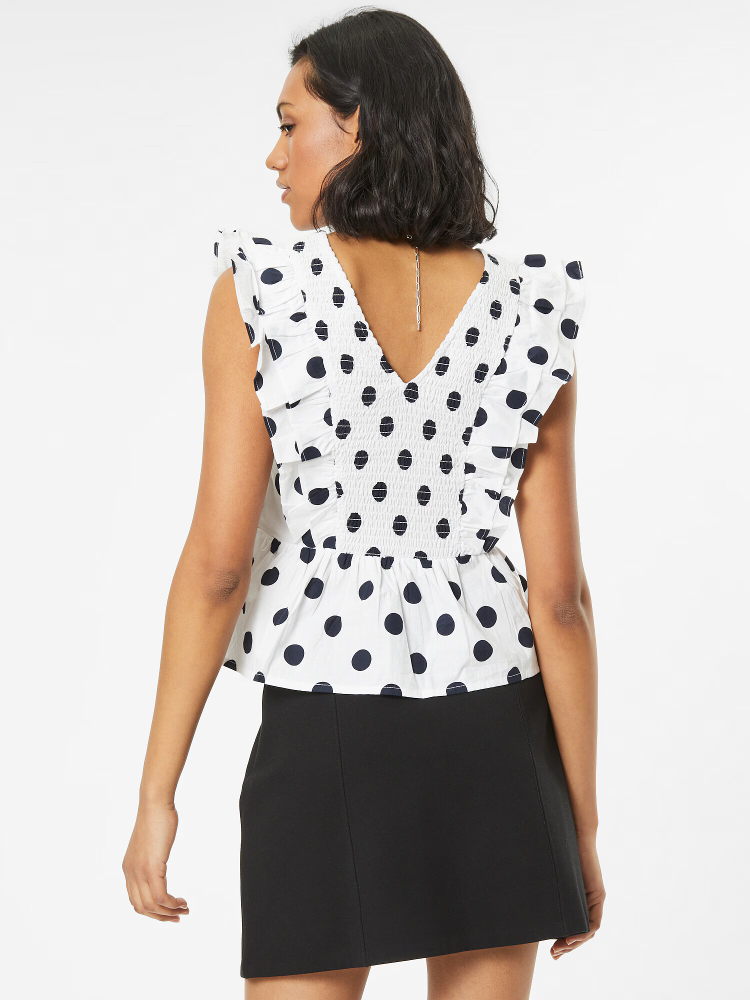 Dorothy Perkins Bluza temno modra / off-bela - Pepit.si