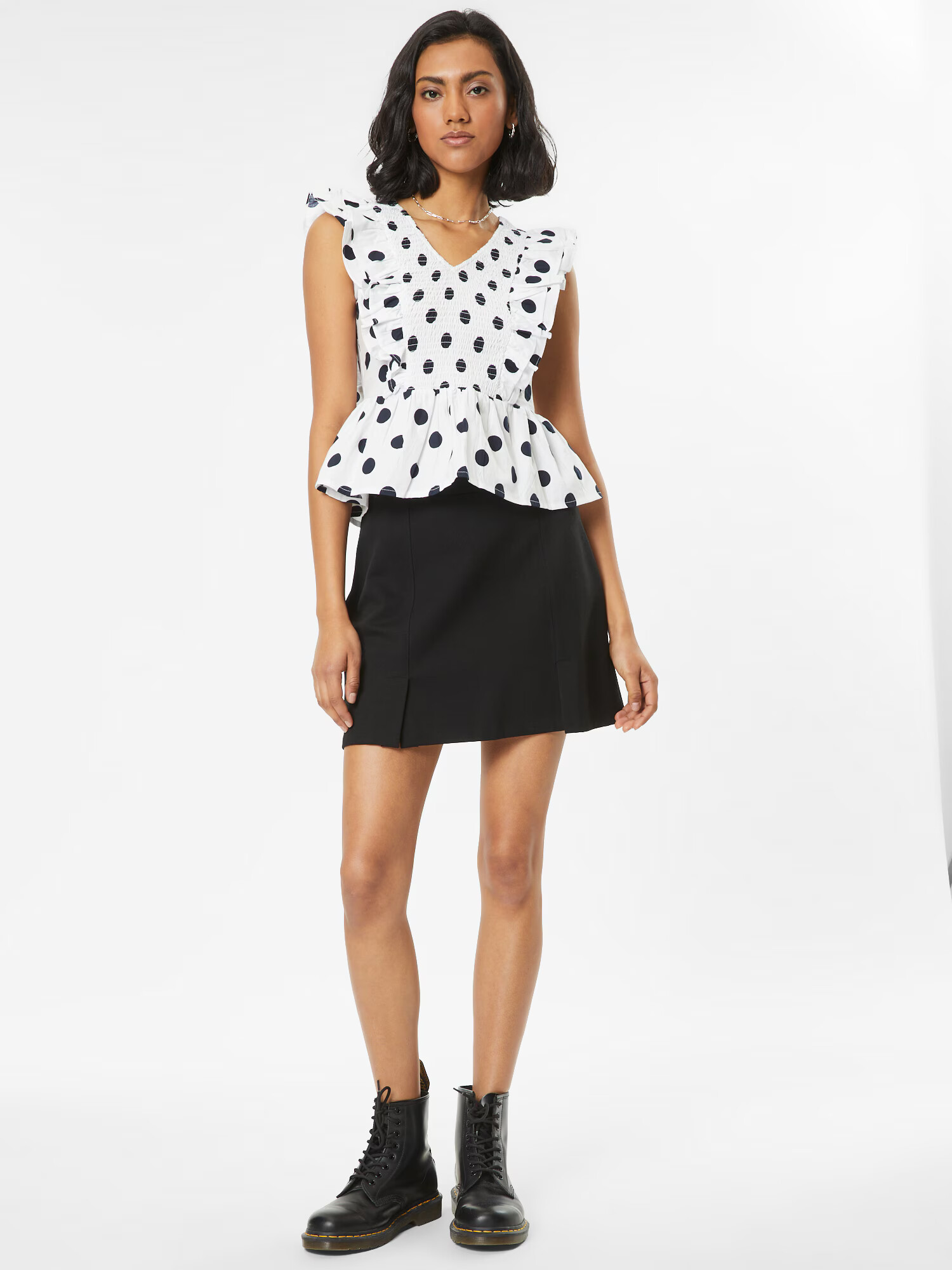 Dorothy Perkins Bluza temno modra / off-bela - Pepit.si