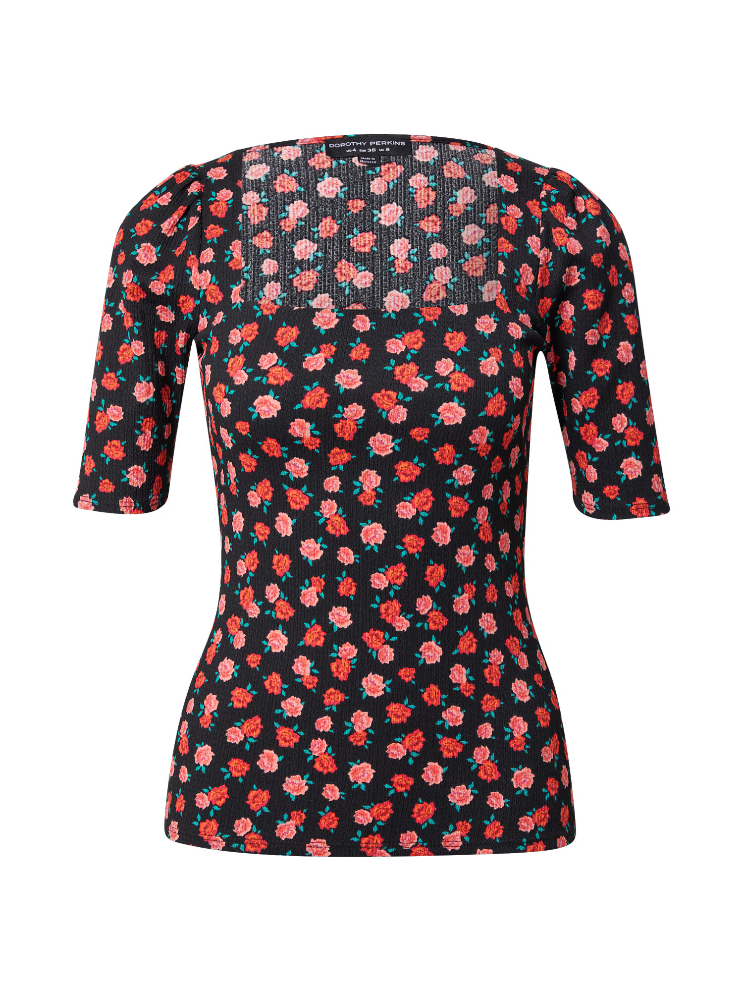 Dorothy Perkins Bluza zelena / staro roza / svetlo rdeča / črna - Pepit.si