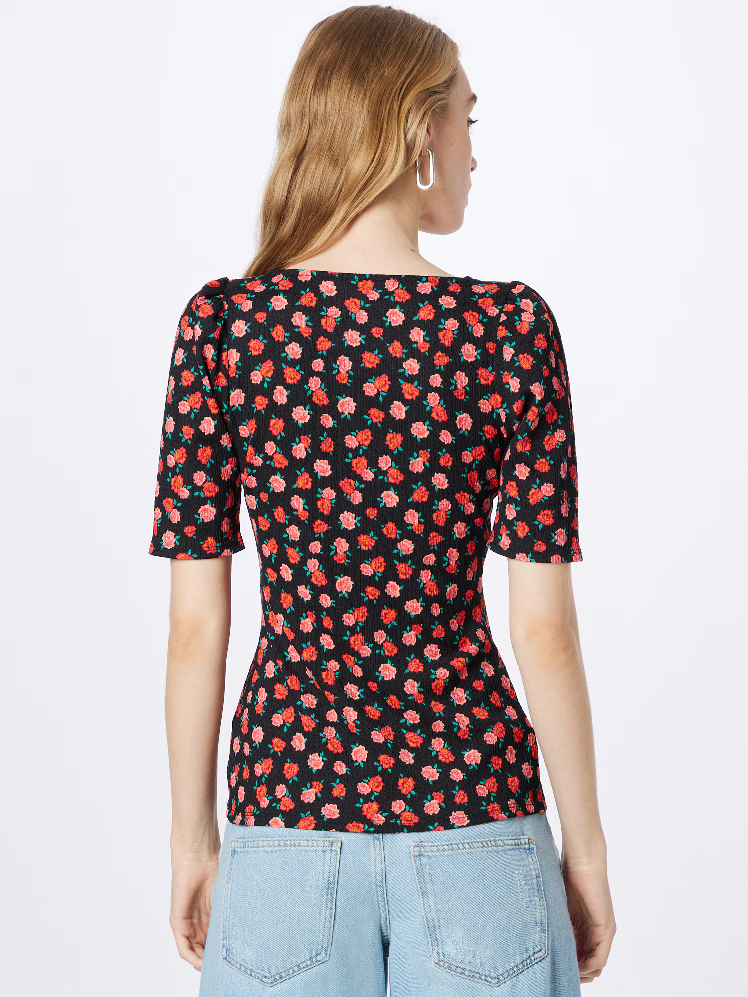 Dorothy Perkins Bluza zelena / staro roza / svetlo rdeča / črna - Pepit.si