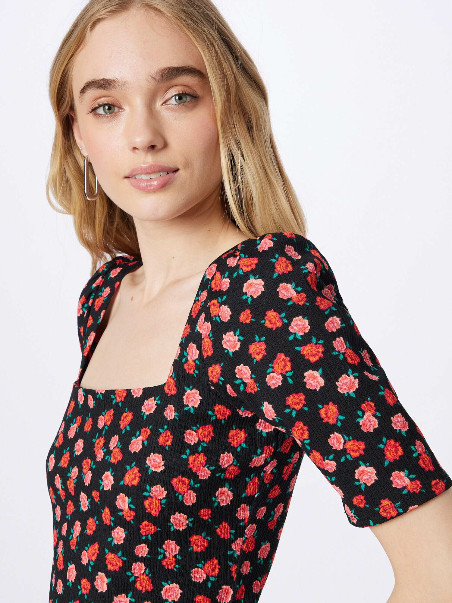 Dorothy Perkins Bluza zelena / staro roza / svetlo rdeča / črna - Pepit.si