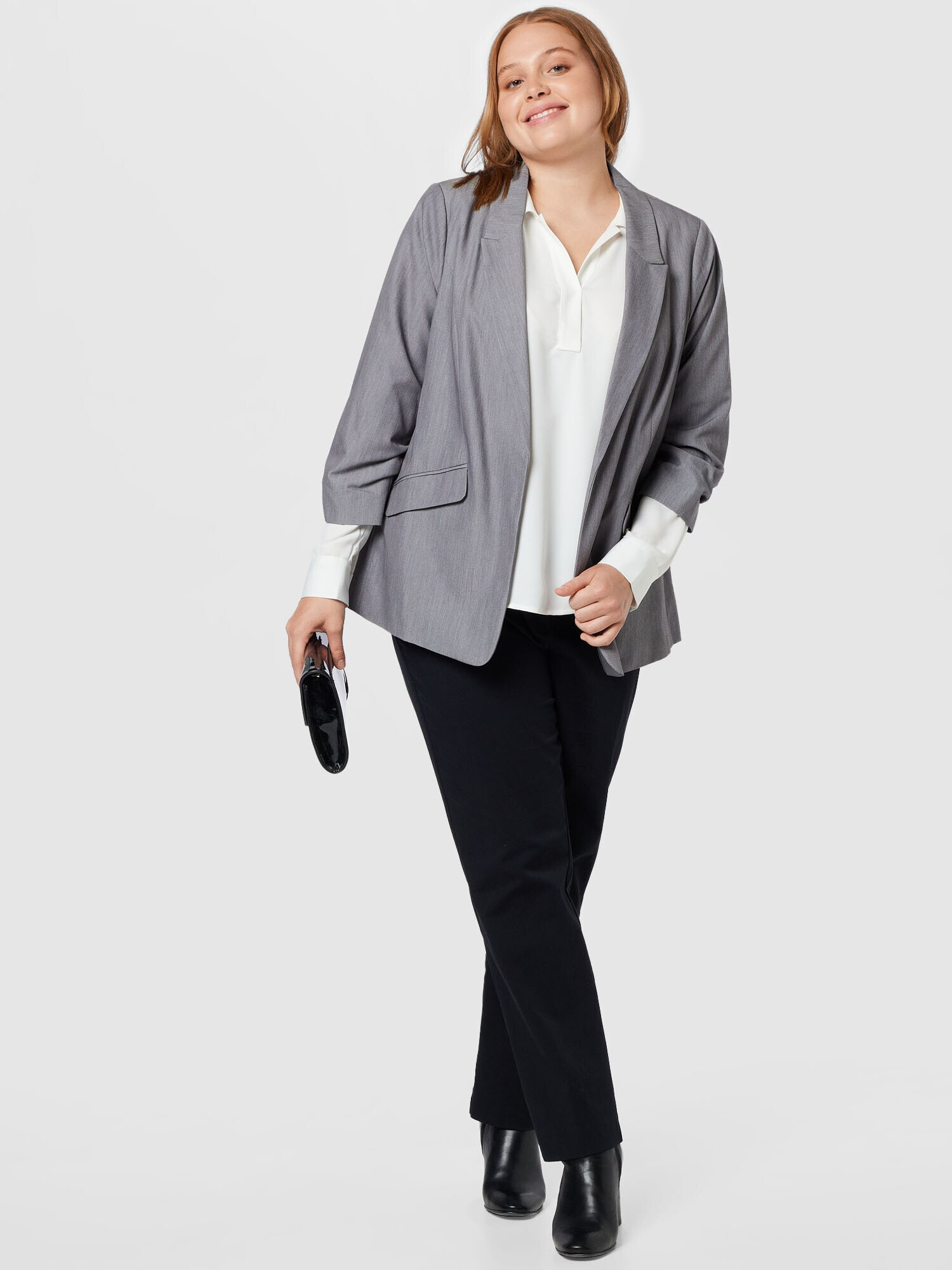 Dorothy Perkins Curve Blazer siva - Pepit.si