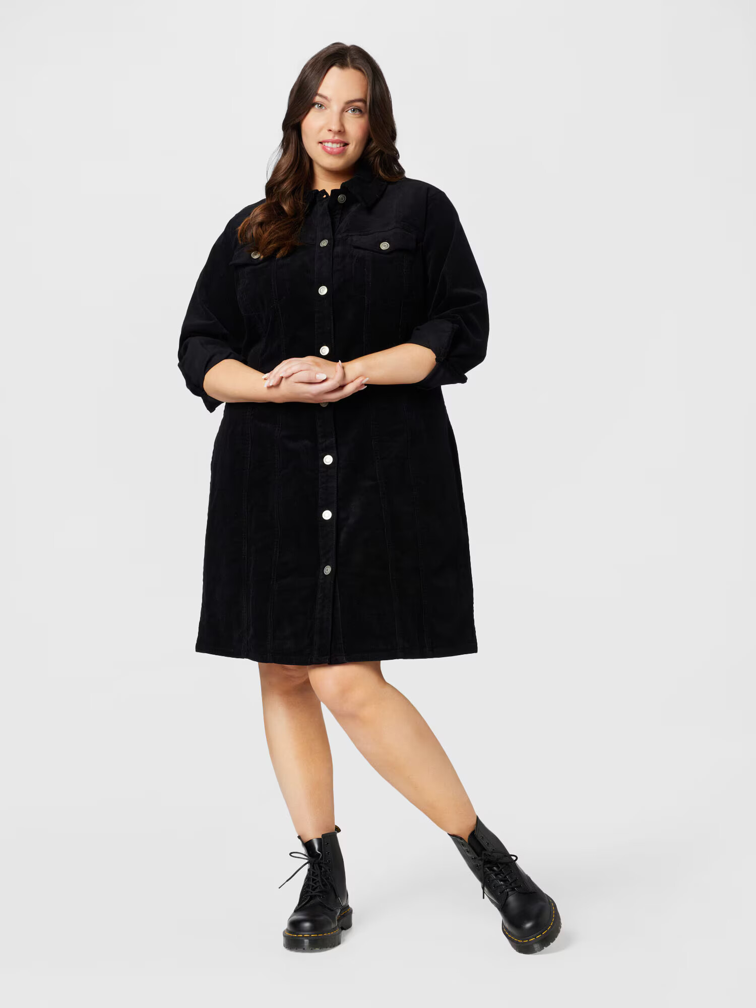 Dorothy Perkins Curve Dolga srajca črna - Pepit.si