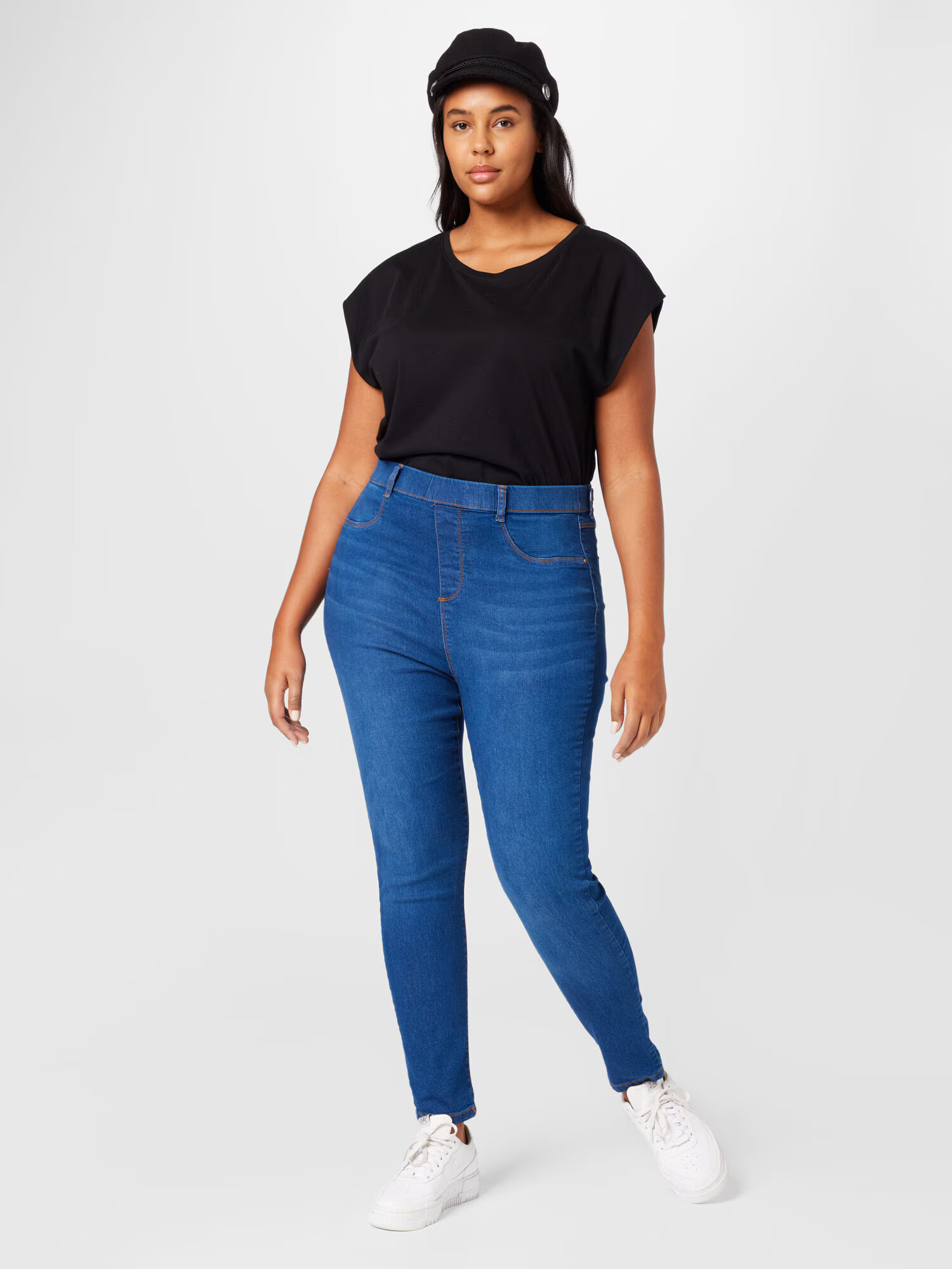 Dorothy Perkins Curve Jeans pajkice 'Eden' moder denim - Pepit.si