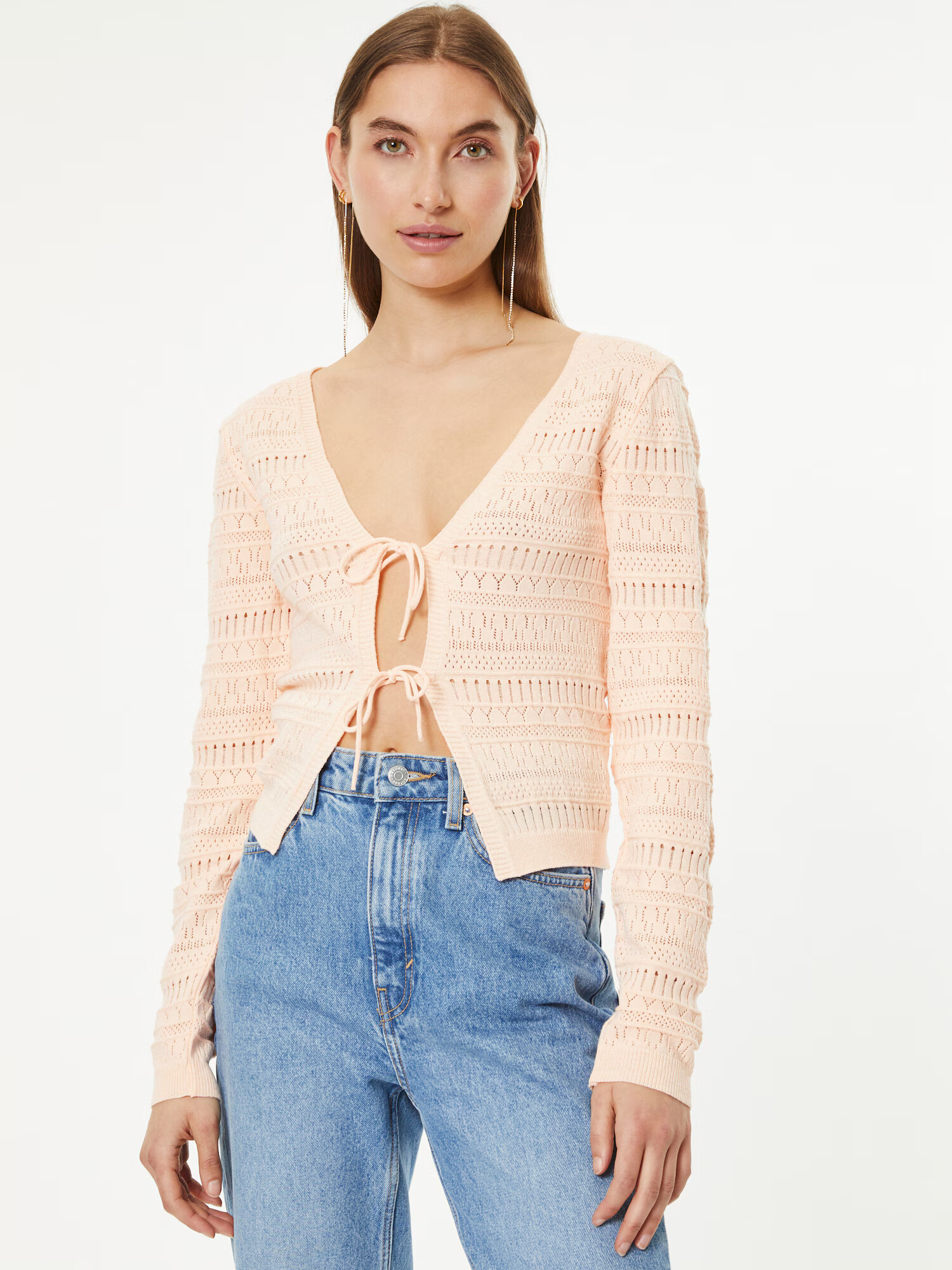 Dorothy Perkins Pletena jopa rosé - Pepit.si