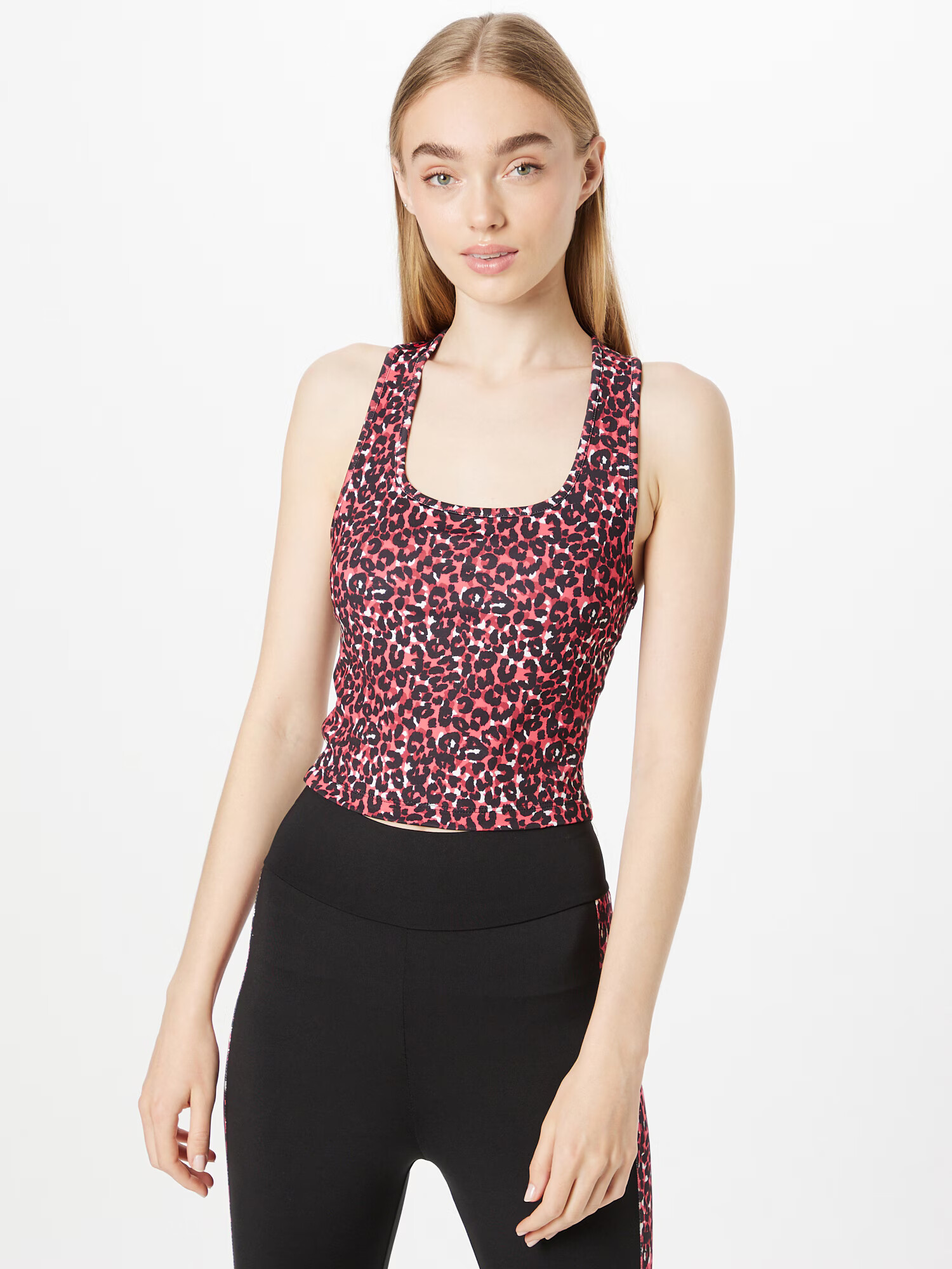 Dorothy Perkins Top rdeča / melona / črna / bela - Pepit.si