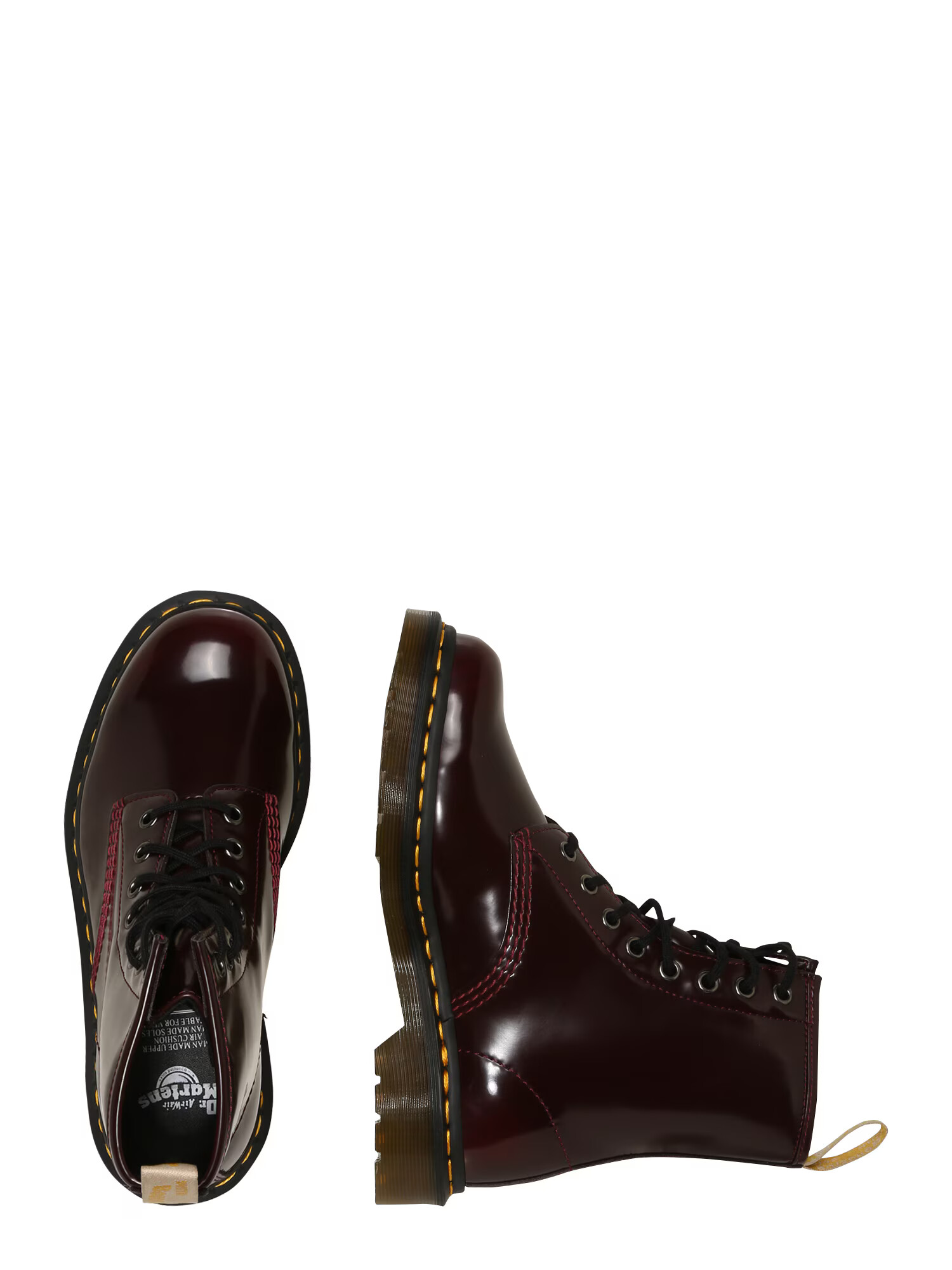 Dr. Martens Gležnarji z vezalkami burgund - Pepit.si