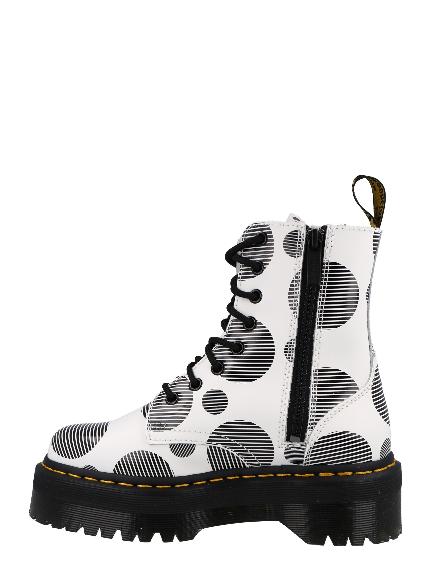 Dr. Martens Gležnarji z vezalkami 'Jadon' bela / črna - Pepit.si