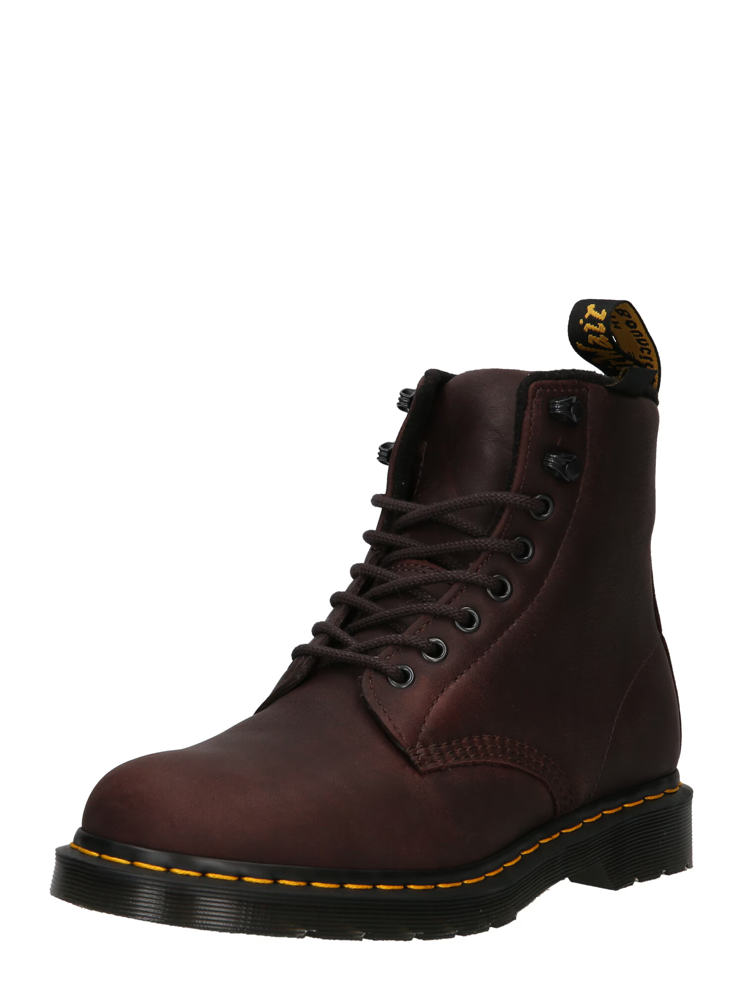 Dr. Martens Gležnarji z vezalkami 'Pascal' temno rjava / rumena - Pepit.si