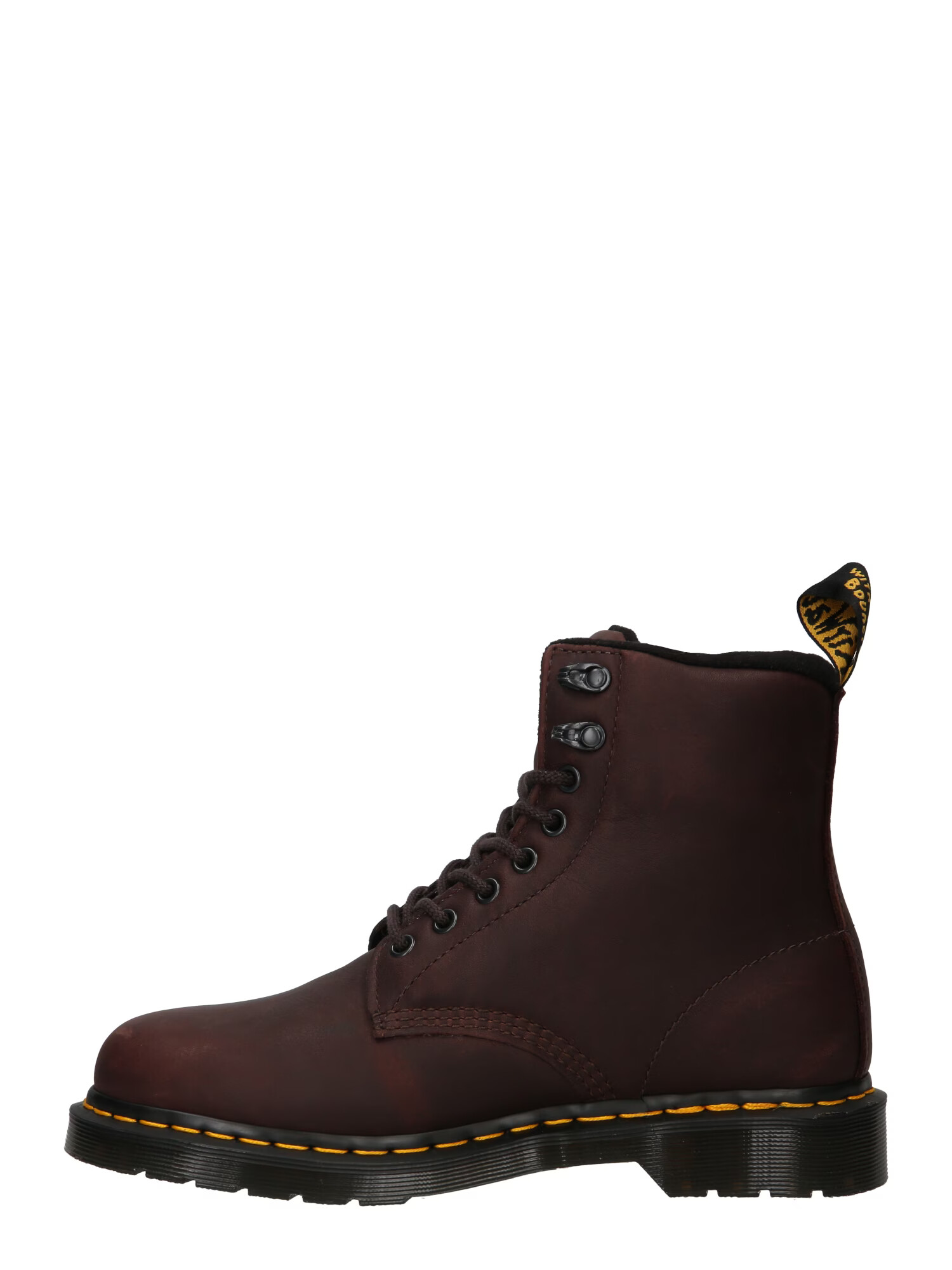 Dr. Martens Gležnarji z vezalkami 'Pascal' temno rjava / rumena - Pepit.si