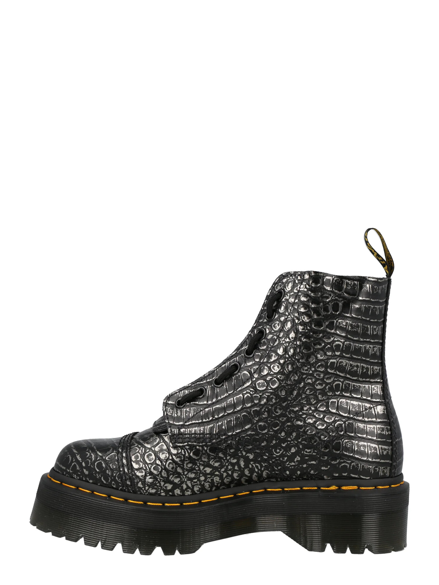 Dr. Martens Gležnarji z vezalkami 'Sinclair' črna / srebrna - Pepit.si