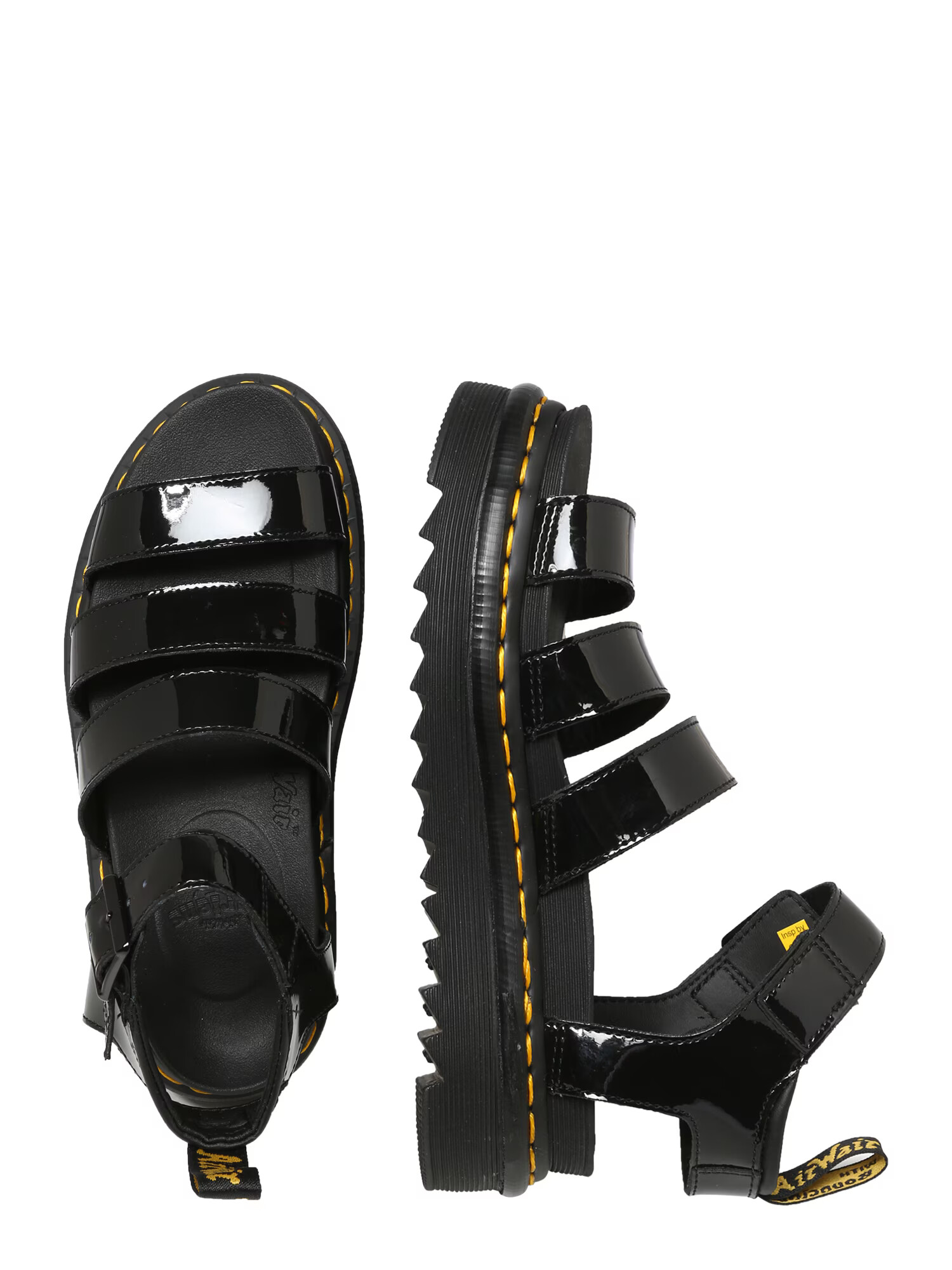 Dr. Martens Sandali s paščki 'Chunky Blaire' črna - Pepit.si