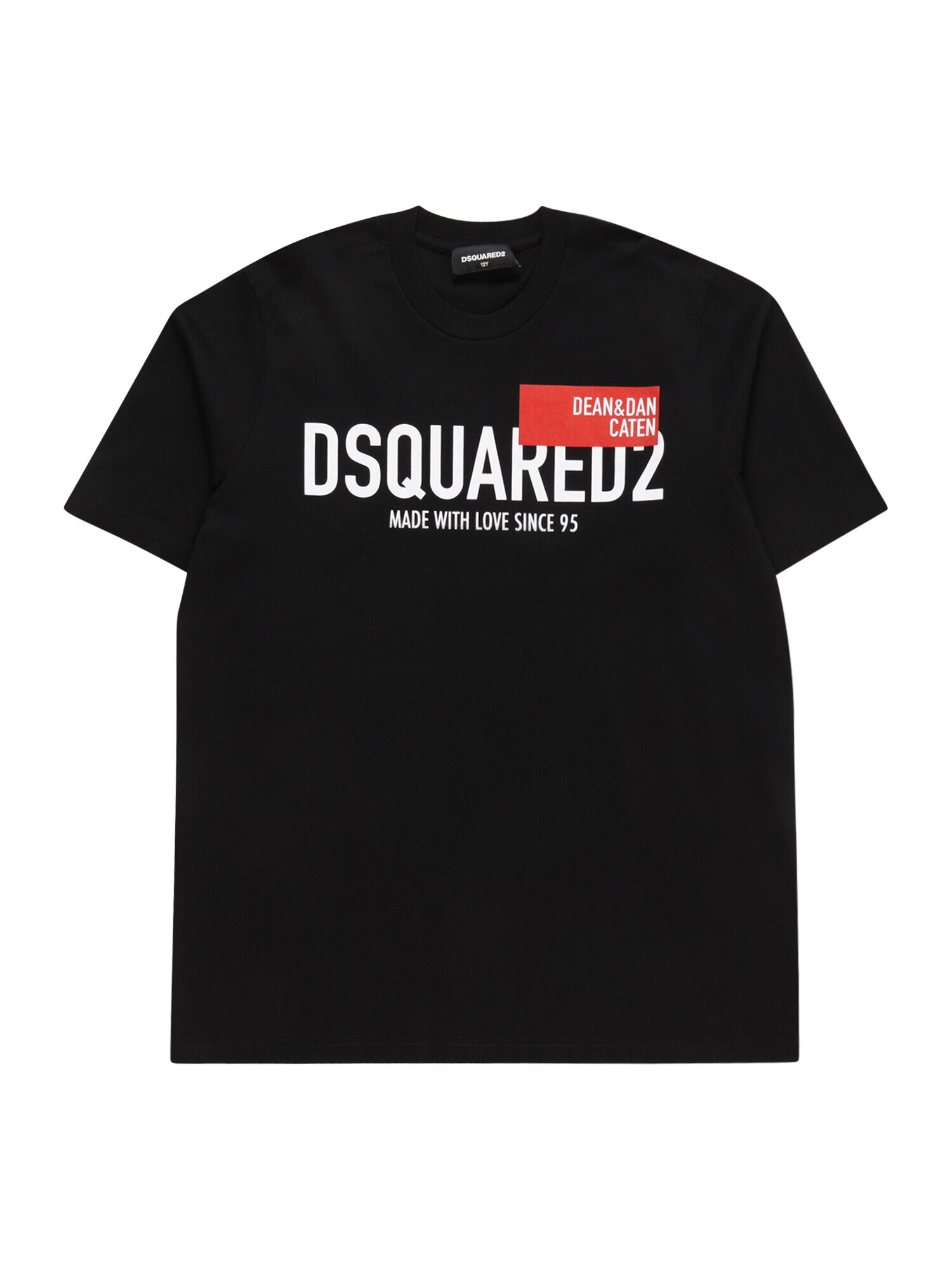 DSQUARED2 Majica rdeča / črna / bela - Pepit.si