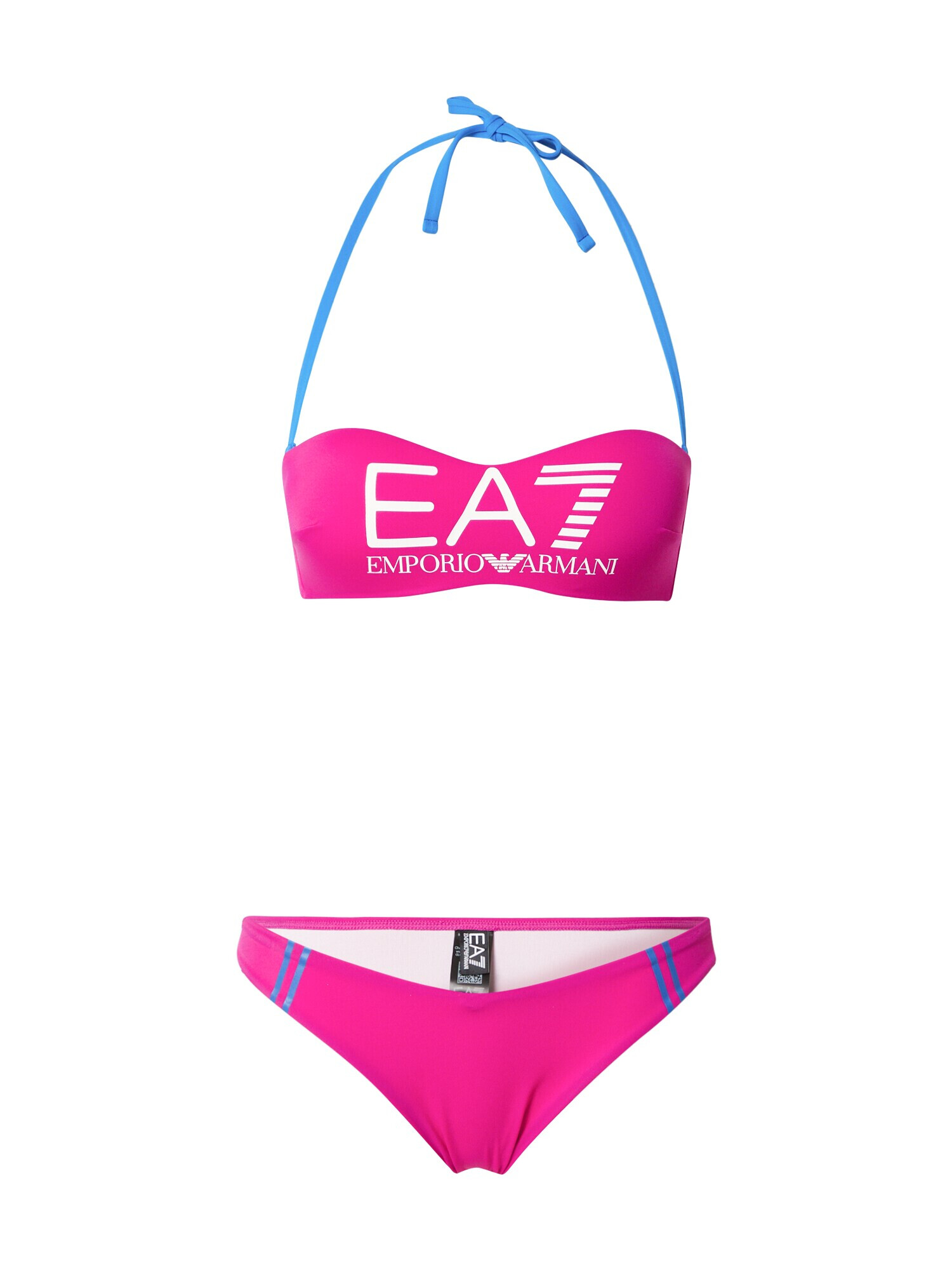 EA7 Emporio Armani Bikini nebeško modra / fuksija / bela - Pepit.si