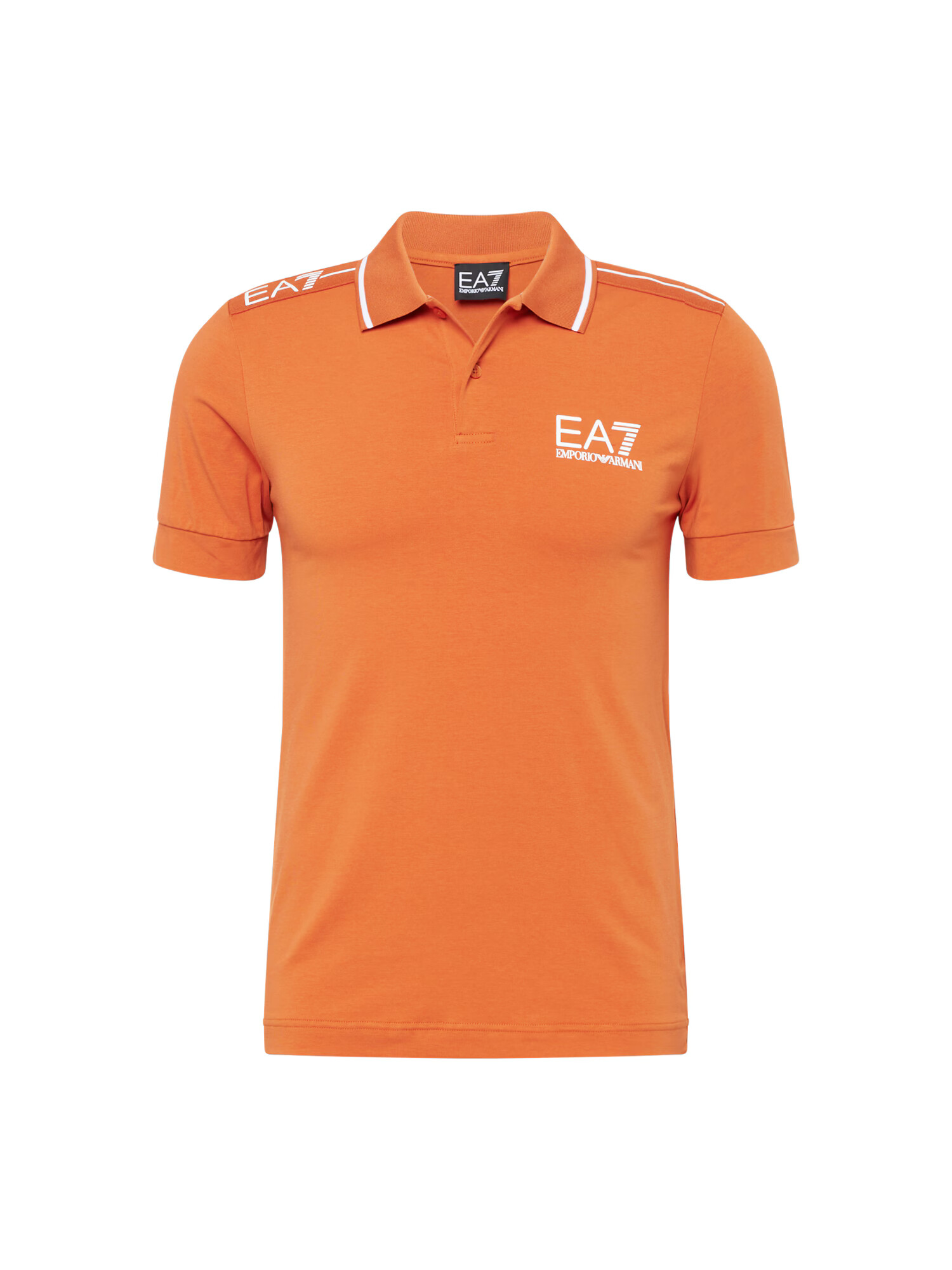 EA7 Emporio Armani Majica oranžna / bela - Pepit.si