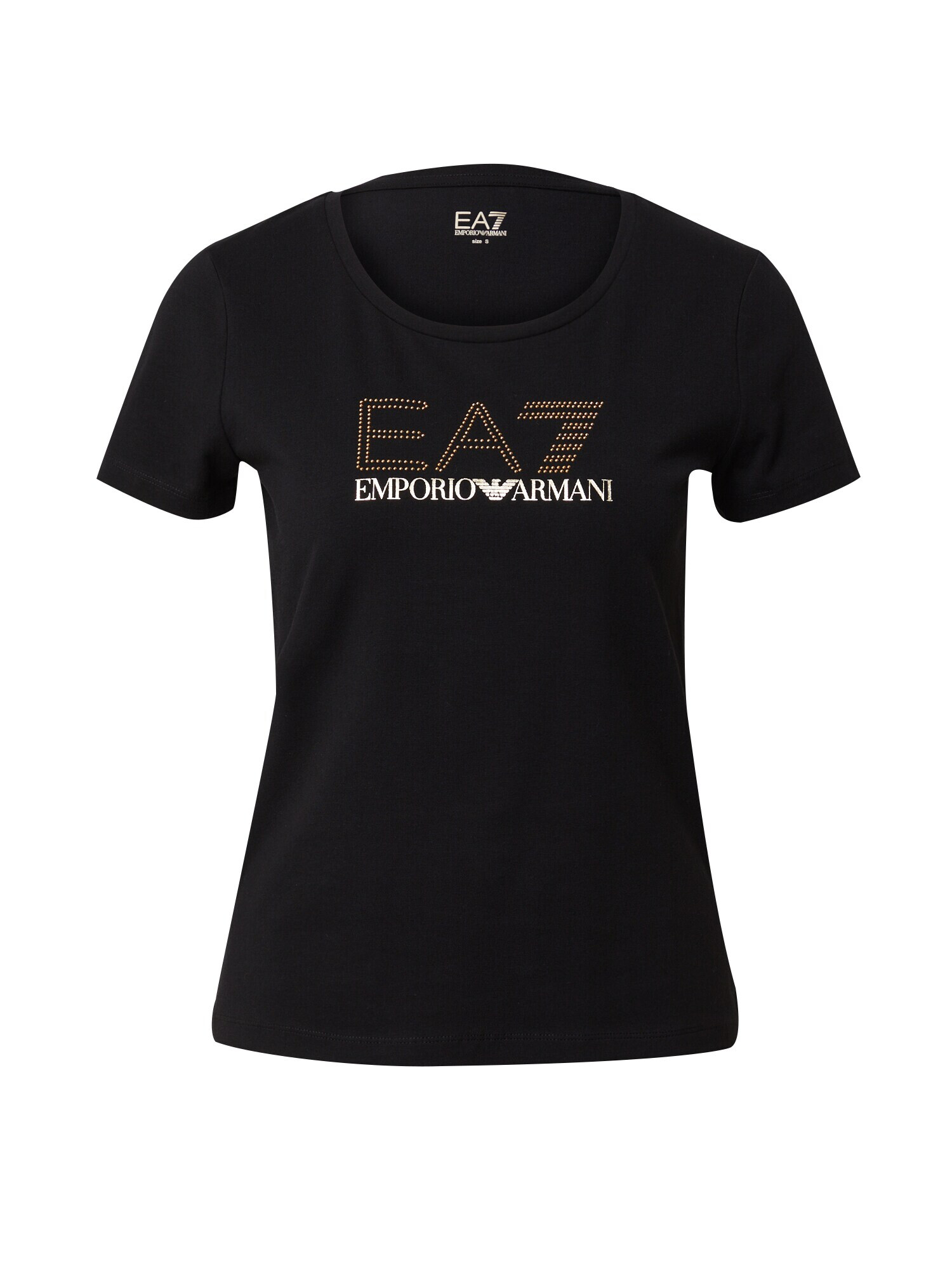 EA7 Emporio Armani Majica zlata / črna / bela - Pepit.si