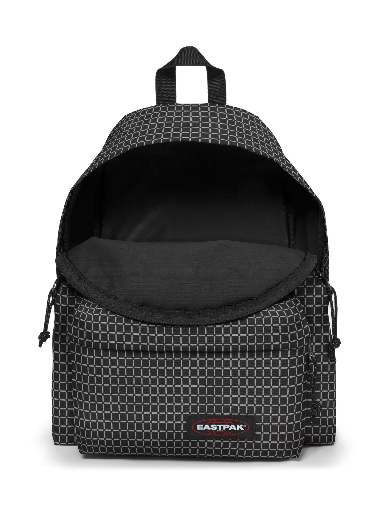 EASTPAK Nahrbtnik 'Padded Pak'r' siva / rdeča / črna / bela - Pepit.si