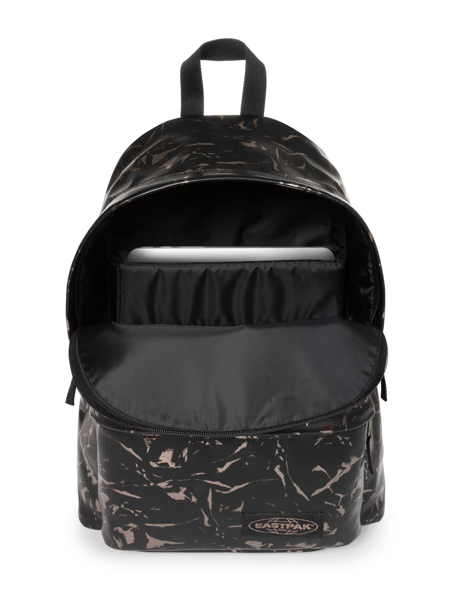 EASTPAK Nahrbtnik 'Padded Pak'R' črna / srebrna - Pepit.si