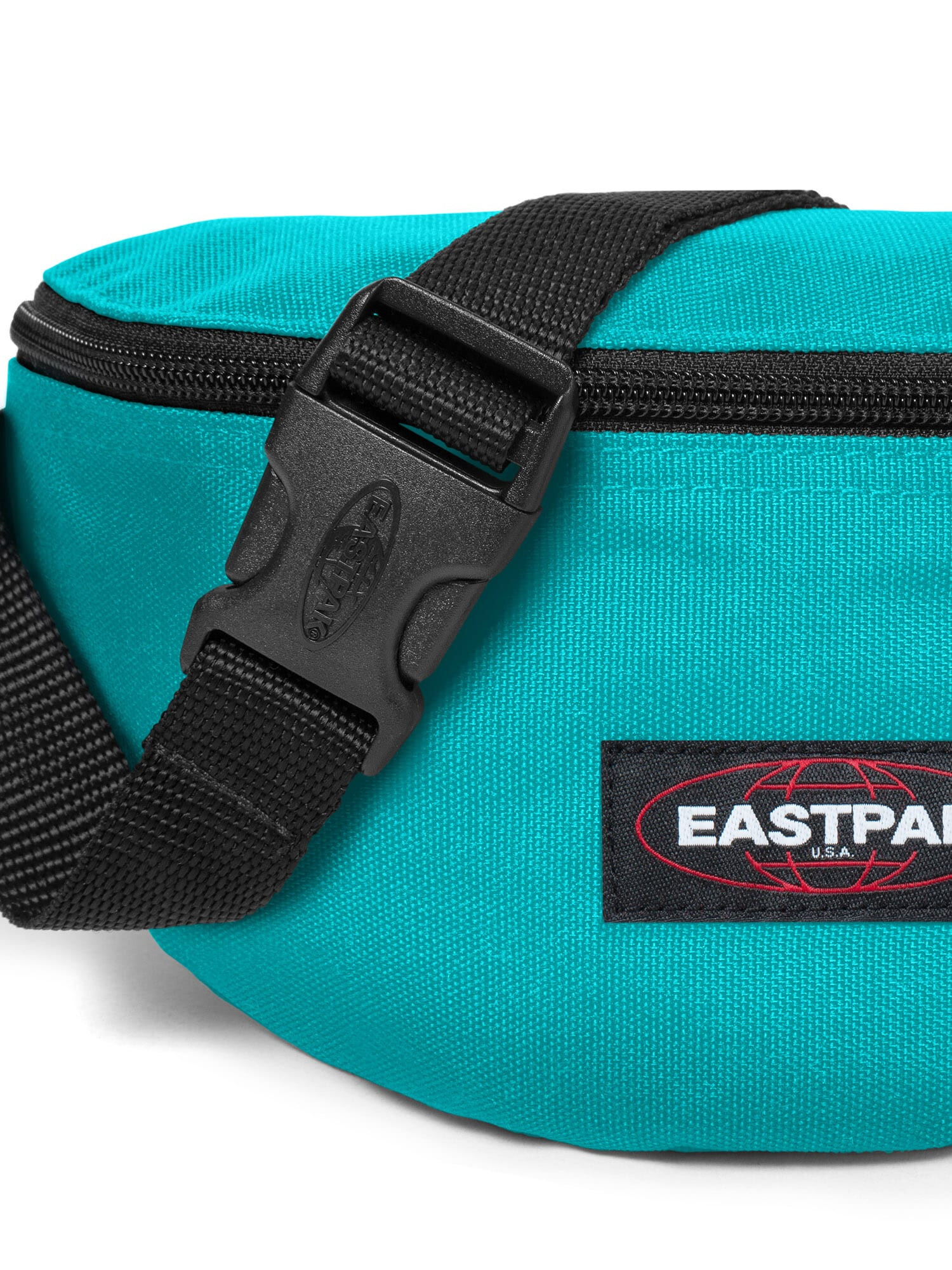 EASTPAK Torbica za okrog pasu 'SPRINGER' turkizna / rdeča / črna / bela - Pepit.si