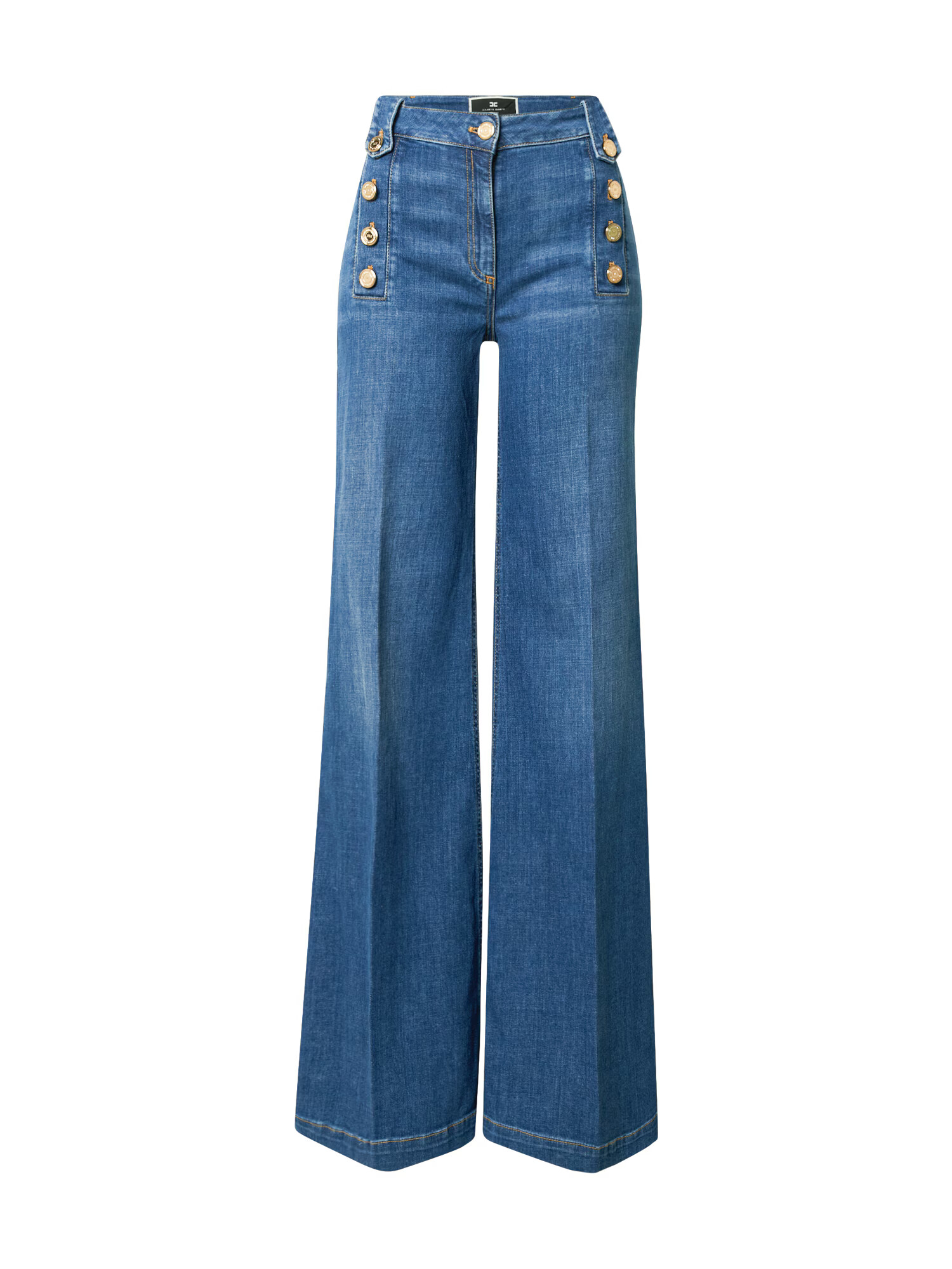 Elisabetta Franchi Kavbojke moder denim - Pepit.si