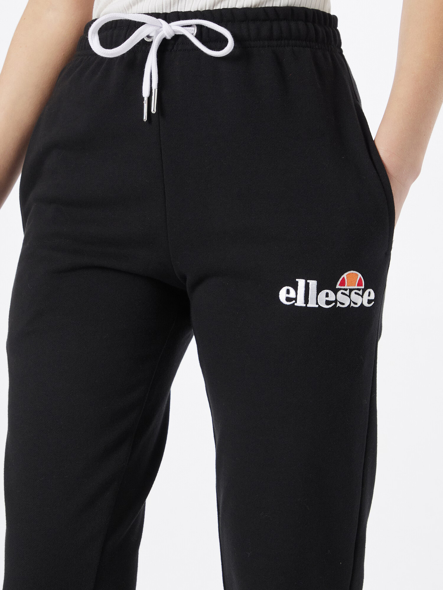 ELLESSE Hlače 'Noora' oranžna / rdeča / črna / bela - Pepit.si