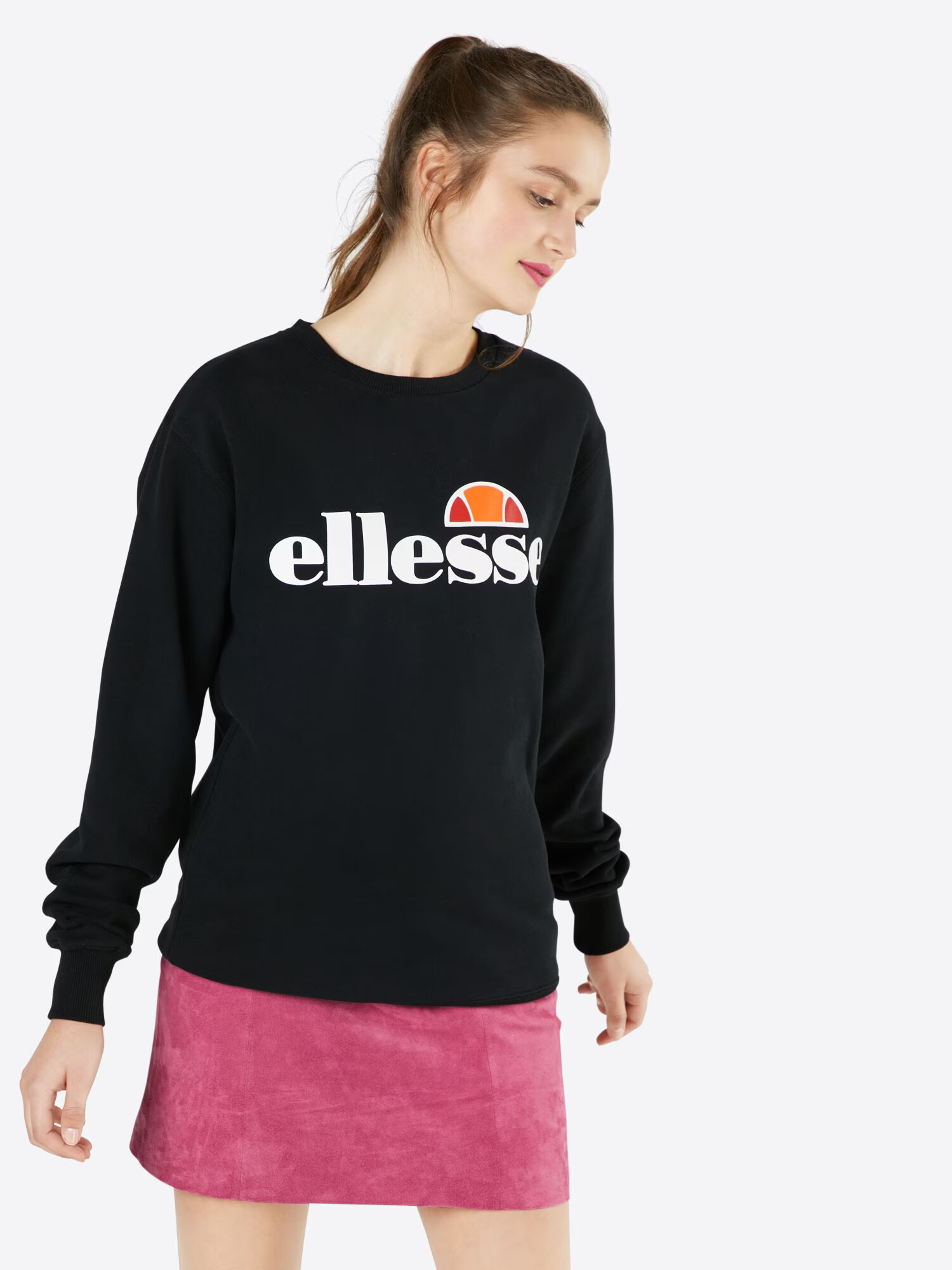 ELLESSE Majica 'Agata' oranžna / črna / bela - Pepit.si