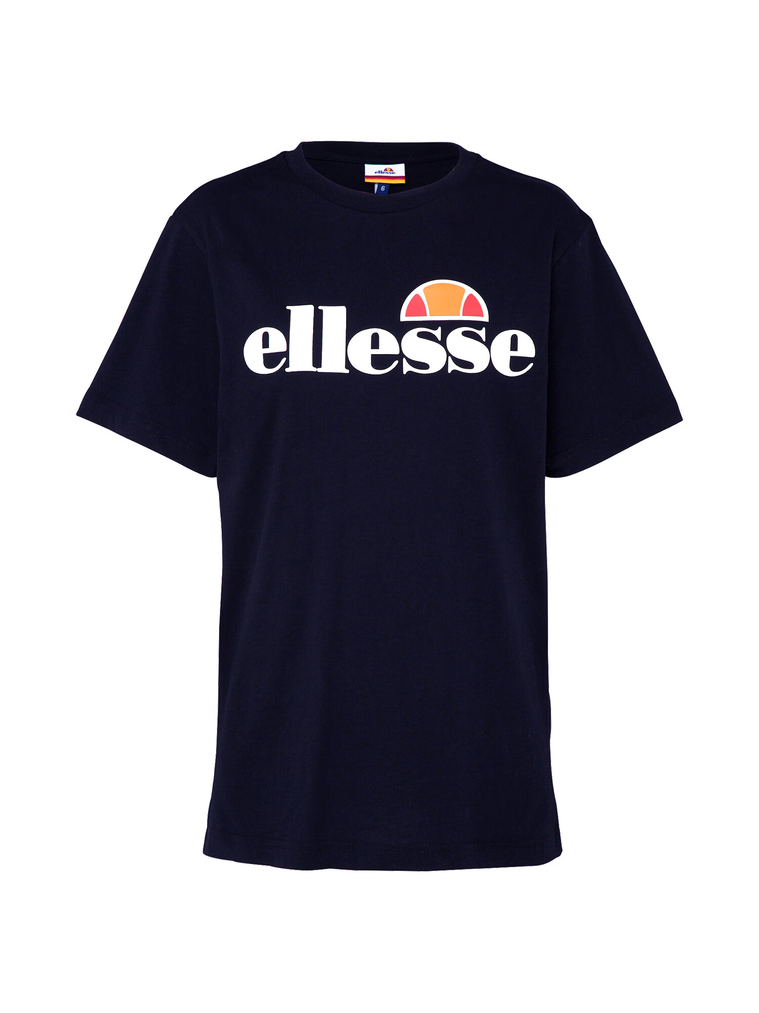 ELLESSE Majica 'Albany' mornarska / bela / oranžna / svetlo rdeča - Pepit.si