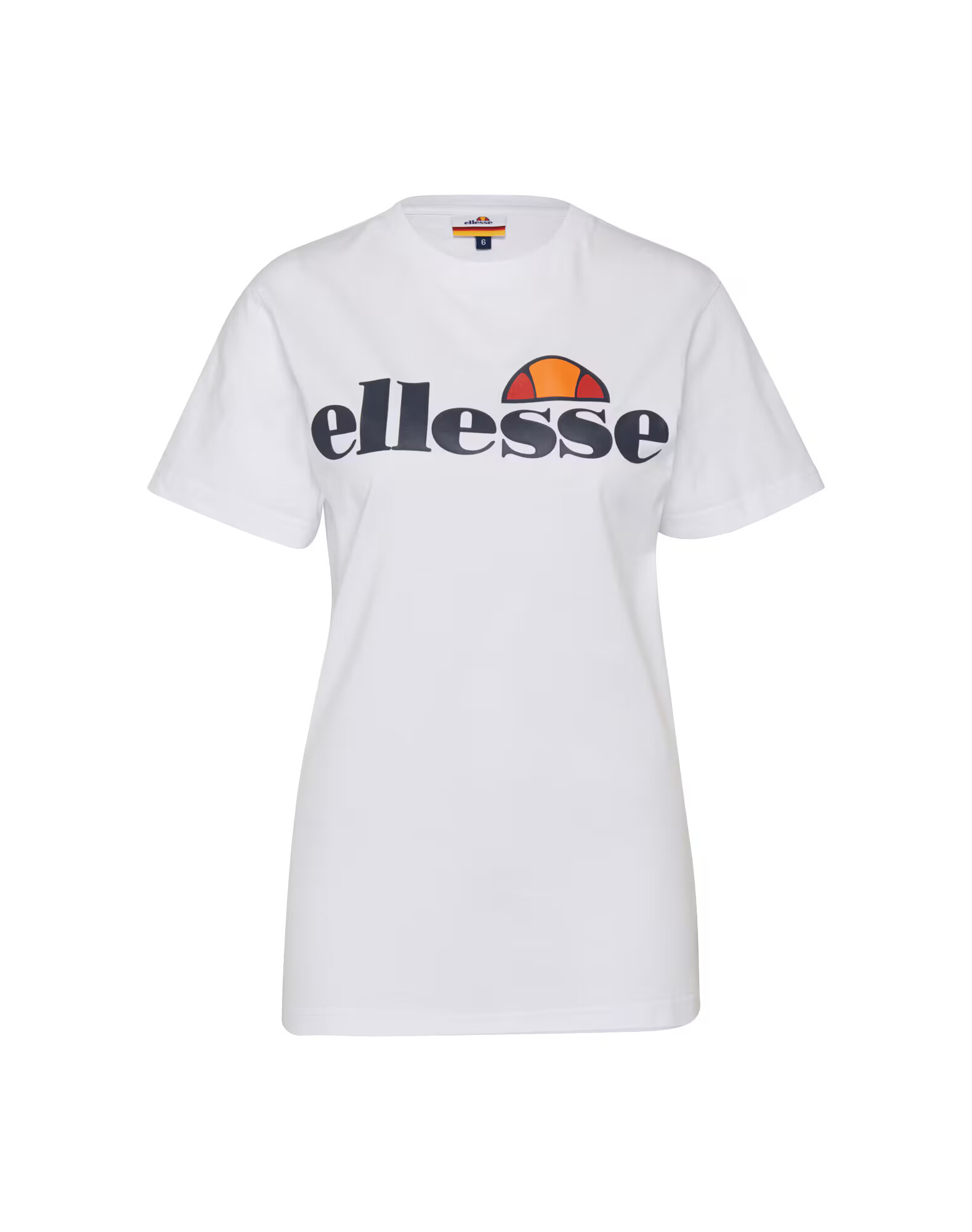 ELLESSE Majica 'Albany' rdeča / črna / bela / oranžna - Pepit.si