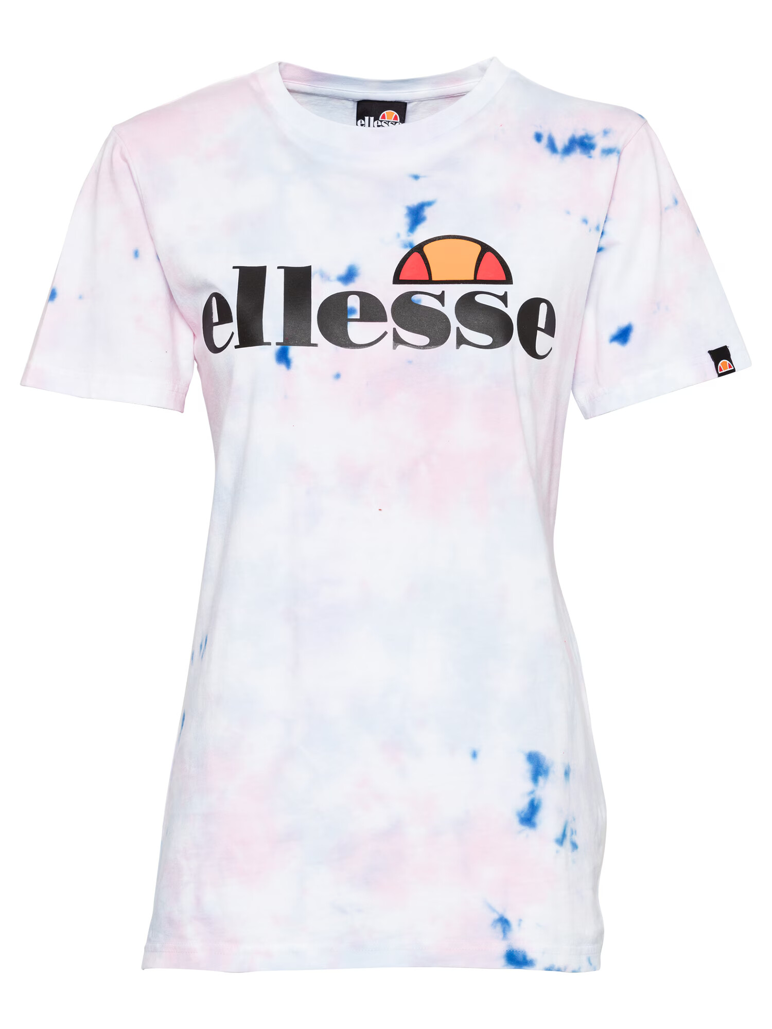 ELLESSE Majica 'Albany' svetlo modra / temno oranžna / črna / bela - Pepit.si