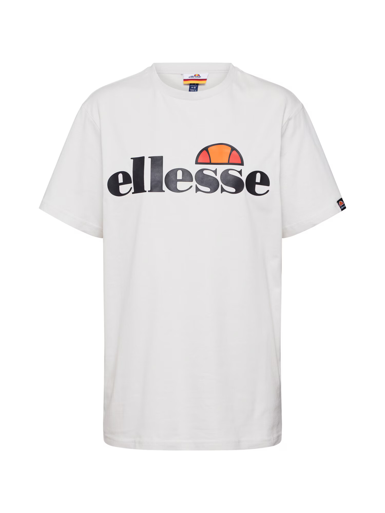 ELLESSE Majica 'Albany' svetlo siva / črna / rdeča / oranžna - Pepit.si