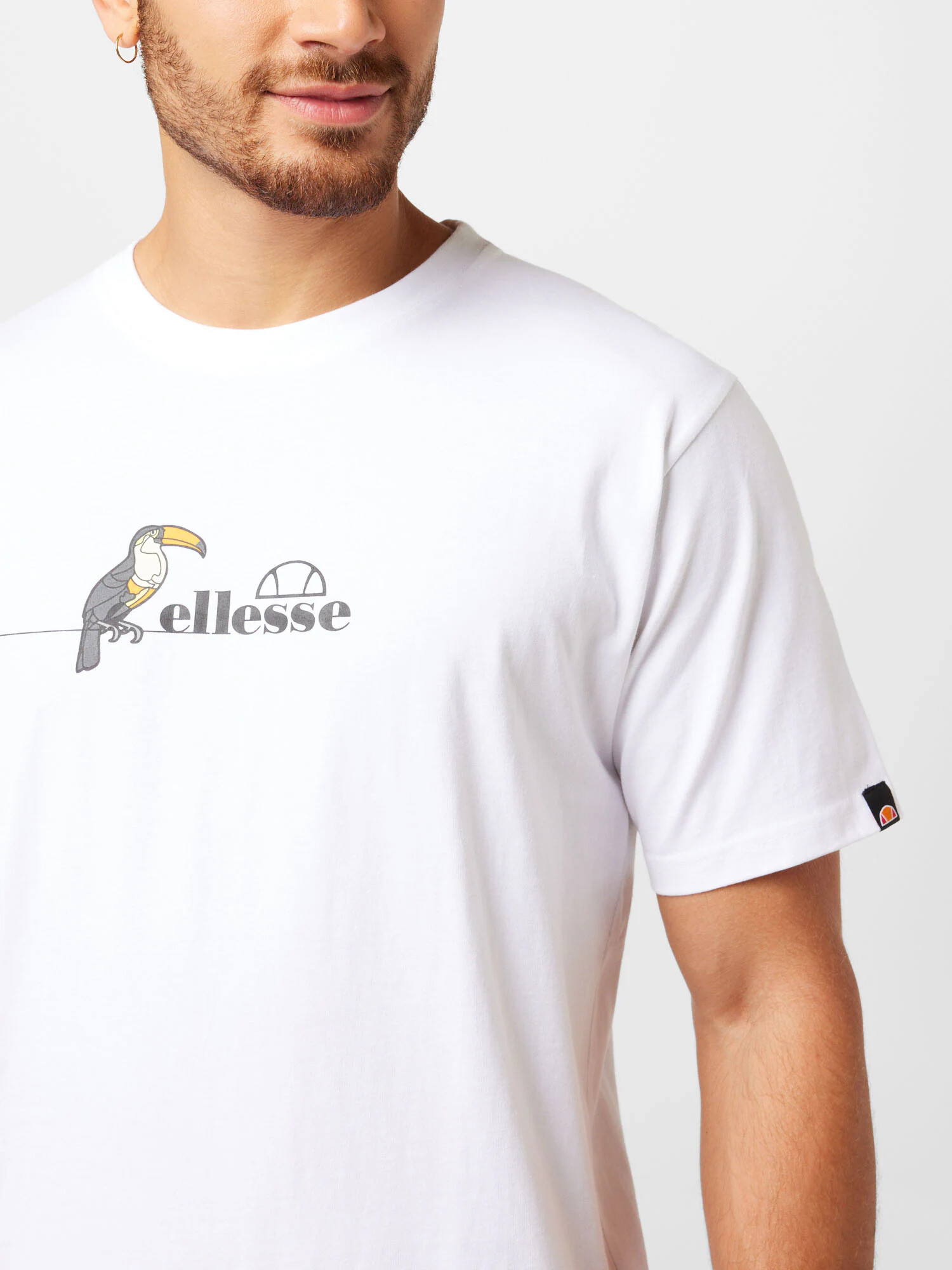 ELLESSE Majica 'Alberio' grafit / oranžna / rdeča / bela - Pepit.si