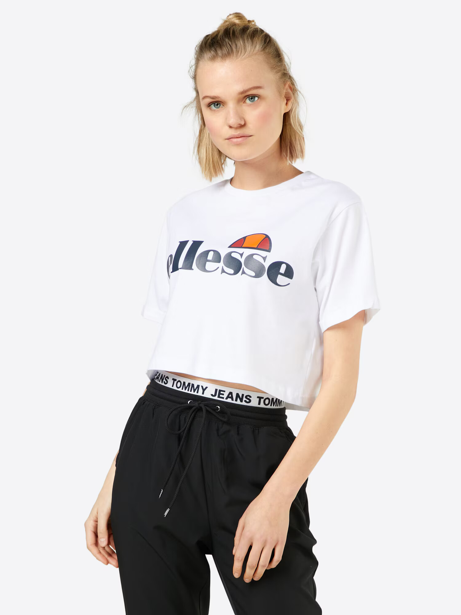 ELLESSE Majica 'Alberta' nočno modra / oranžna / rdeča / bela - Pepit.si