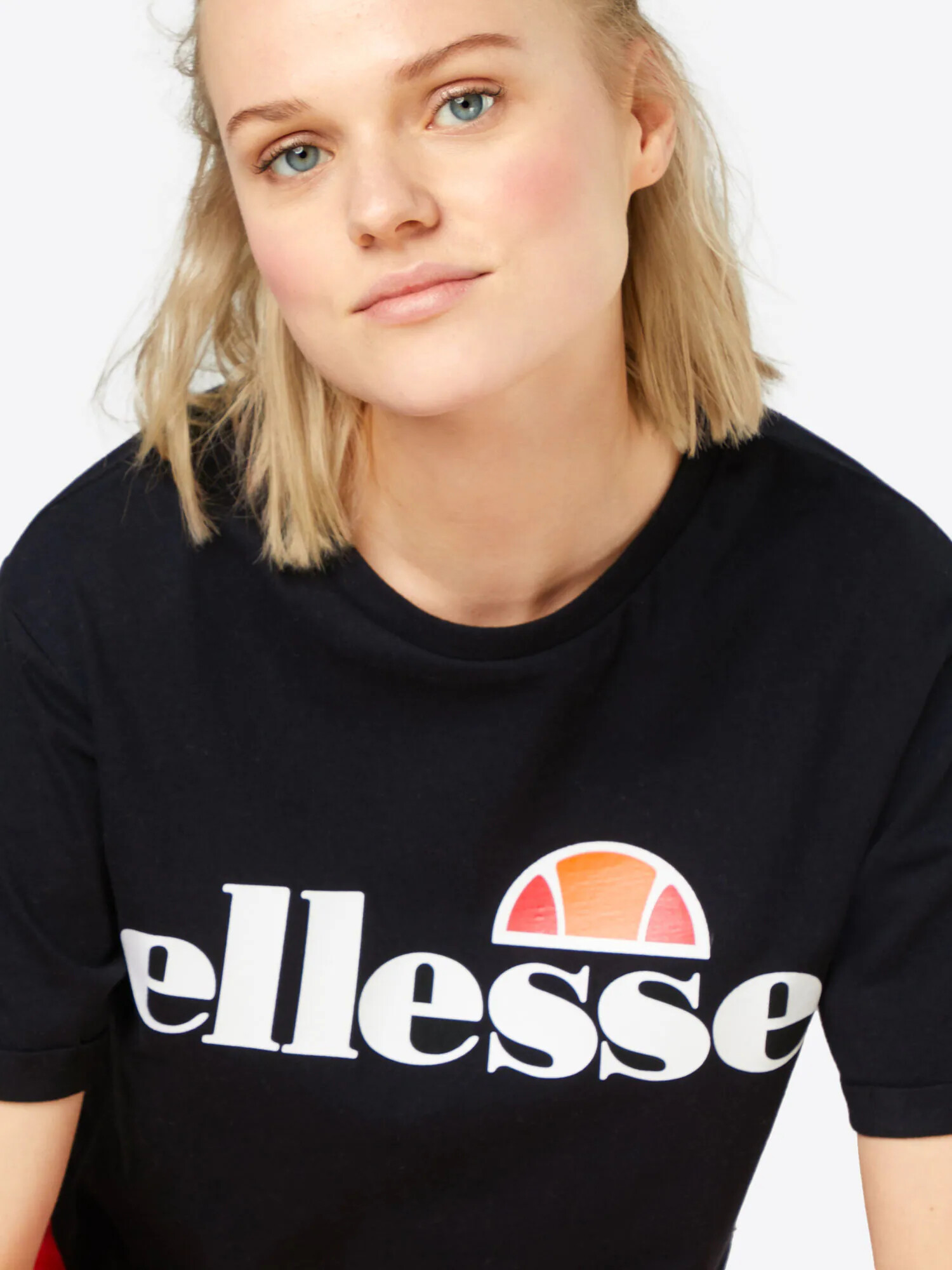 ELLESSE Majica 'Alberta' oranžna / rdeča / črna / bela - Pepit.si