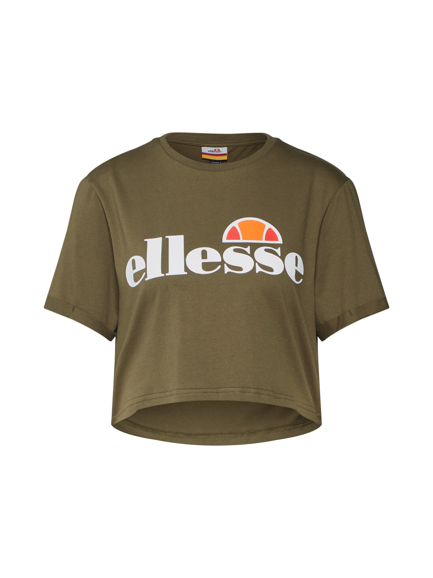 ELLESSE Majica 'Alberta' kaki / bela / oranžna / rdeča - Pepit.si