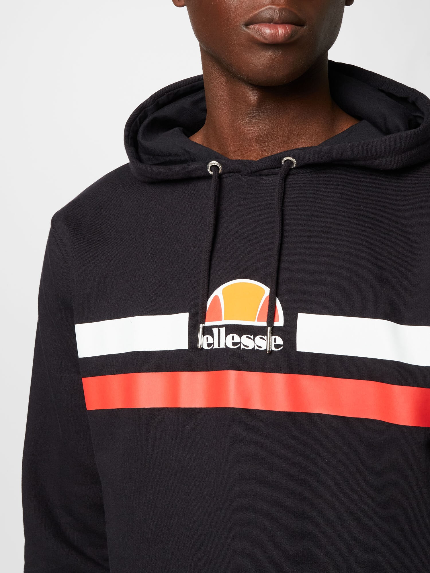 ELLESSE Majica 'Alroni' oranžna / rdeča / črna / bela - Pepit.si