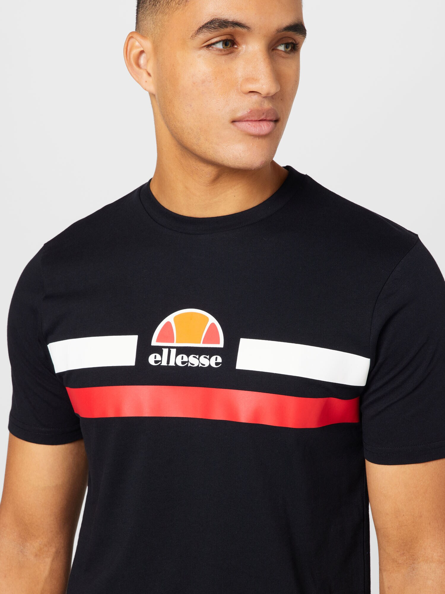 ELLESSE Majica 'Aprel' oranžna / rdeča / črna / bela - Pepit.si